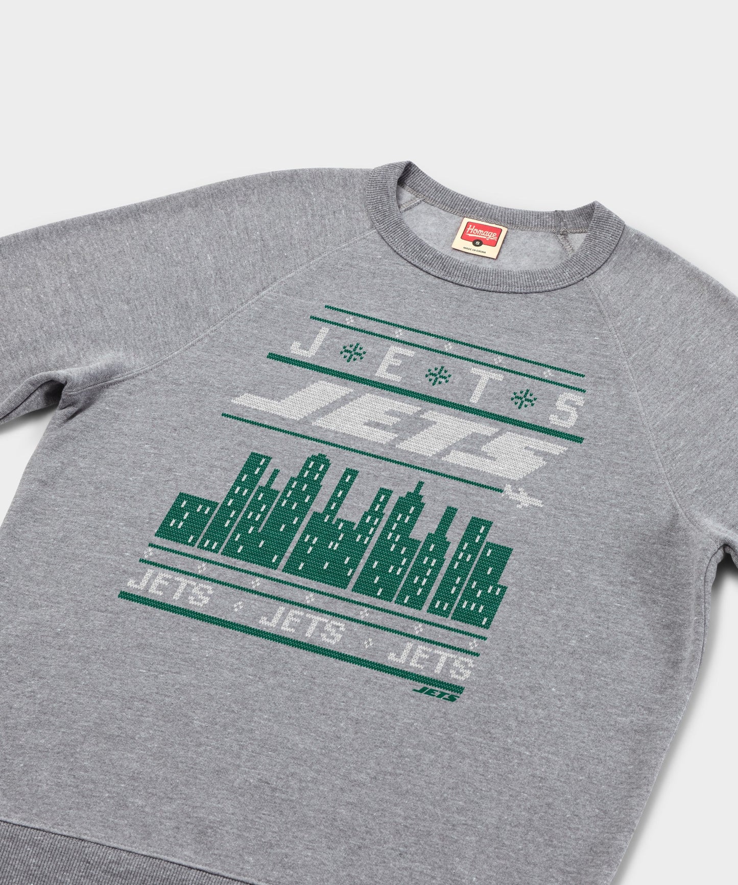 New York Jets Holiday Crewneck