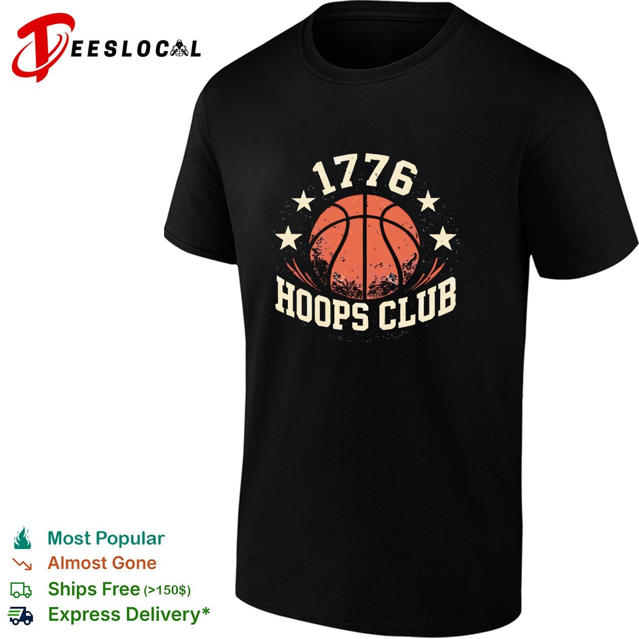 New York Knicks 1776 hoops club basketball stars vintage poster shirt