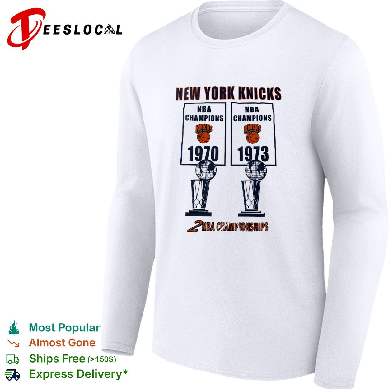 New York Knicks 1970 1973 NBA Champions shirt