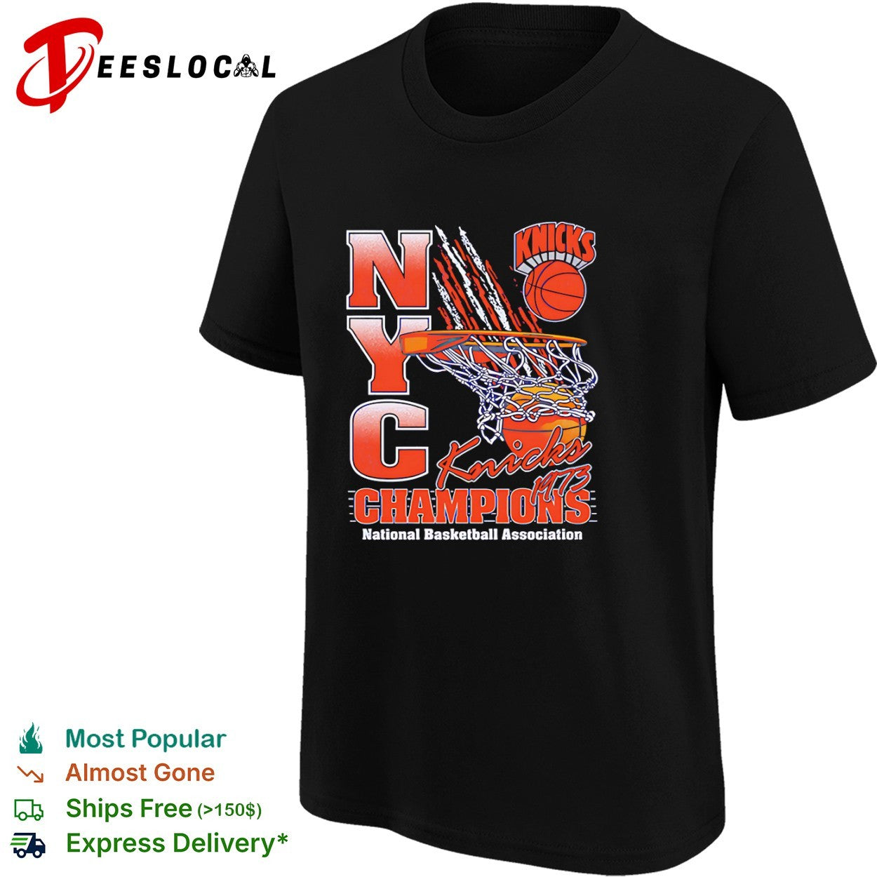 New York Knicks 1973 Champions National Basketball Association NYC shirt