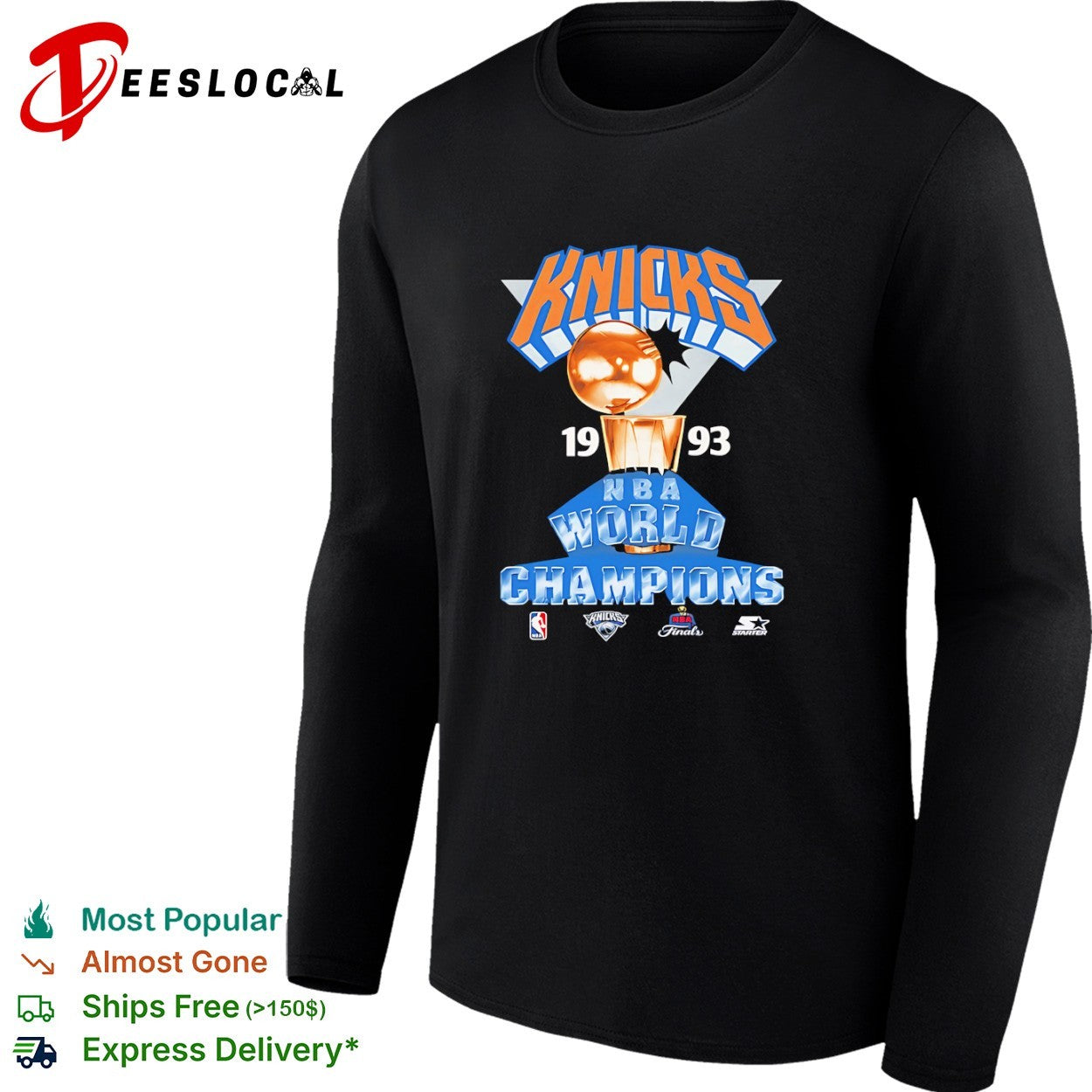 New York Knicks 1993 NBA World Champions Shirt