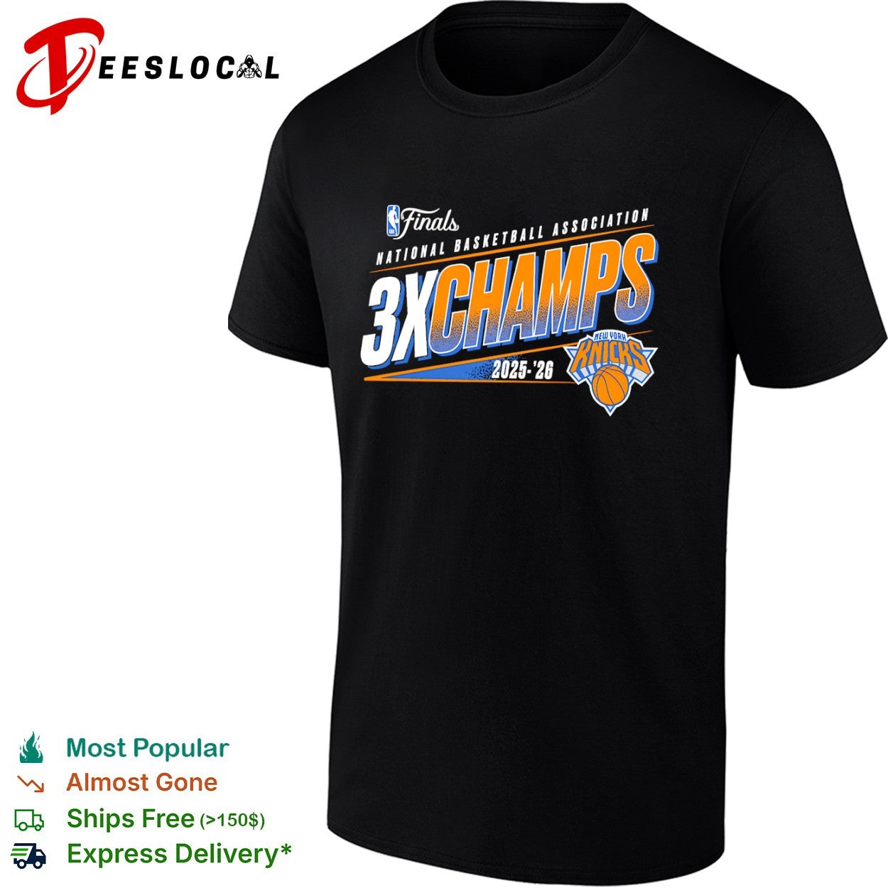 New York Knicks 2025 2026 Finals 3x Champs National Basketball Association shirt
