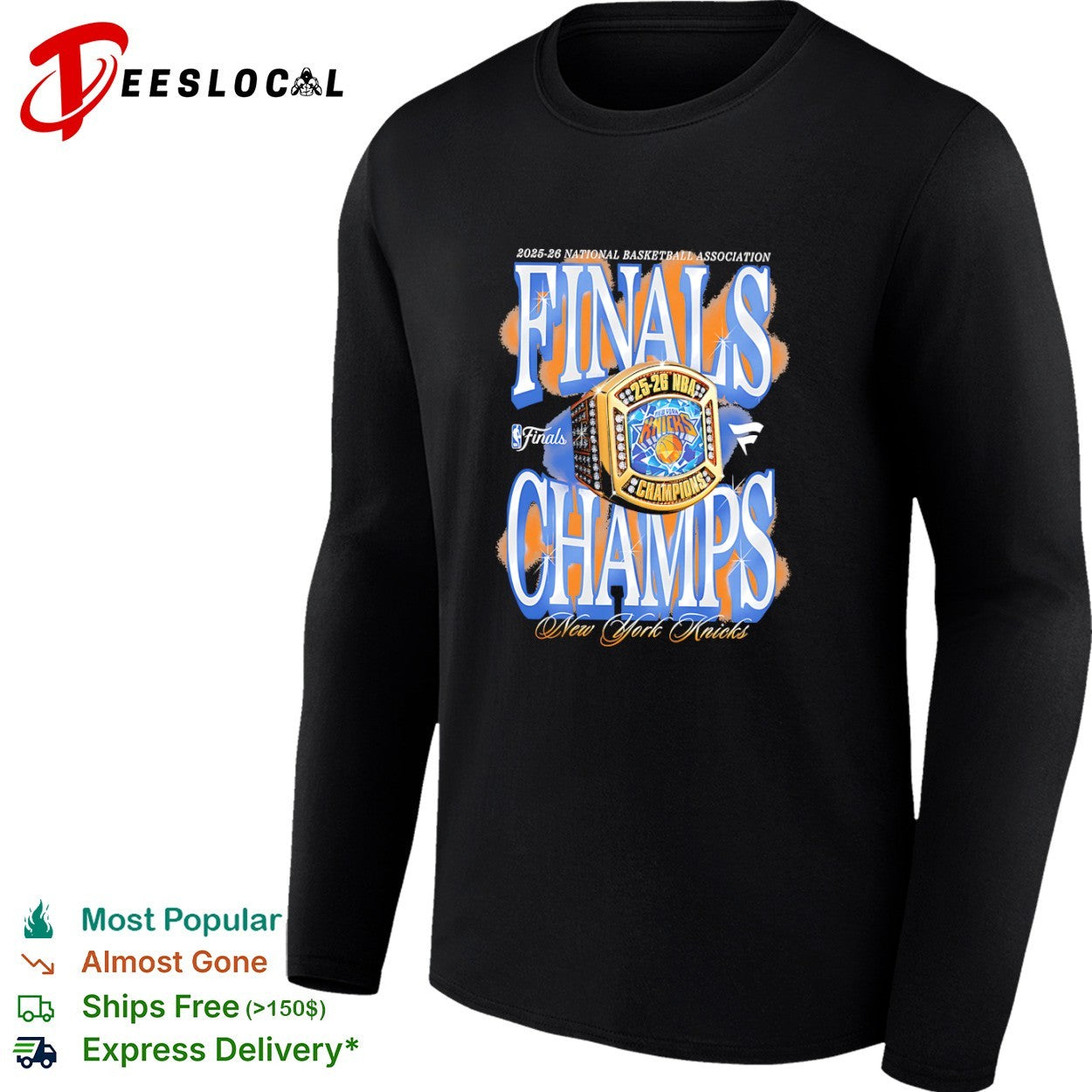 New York Knicks 2025 2026 National Basketball Association Finals Champs shirt