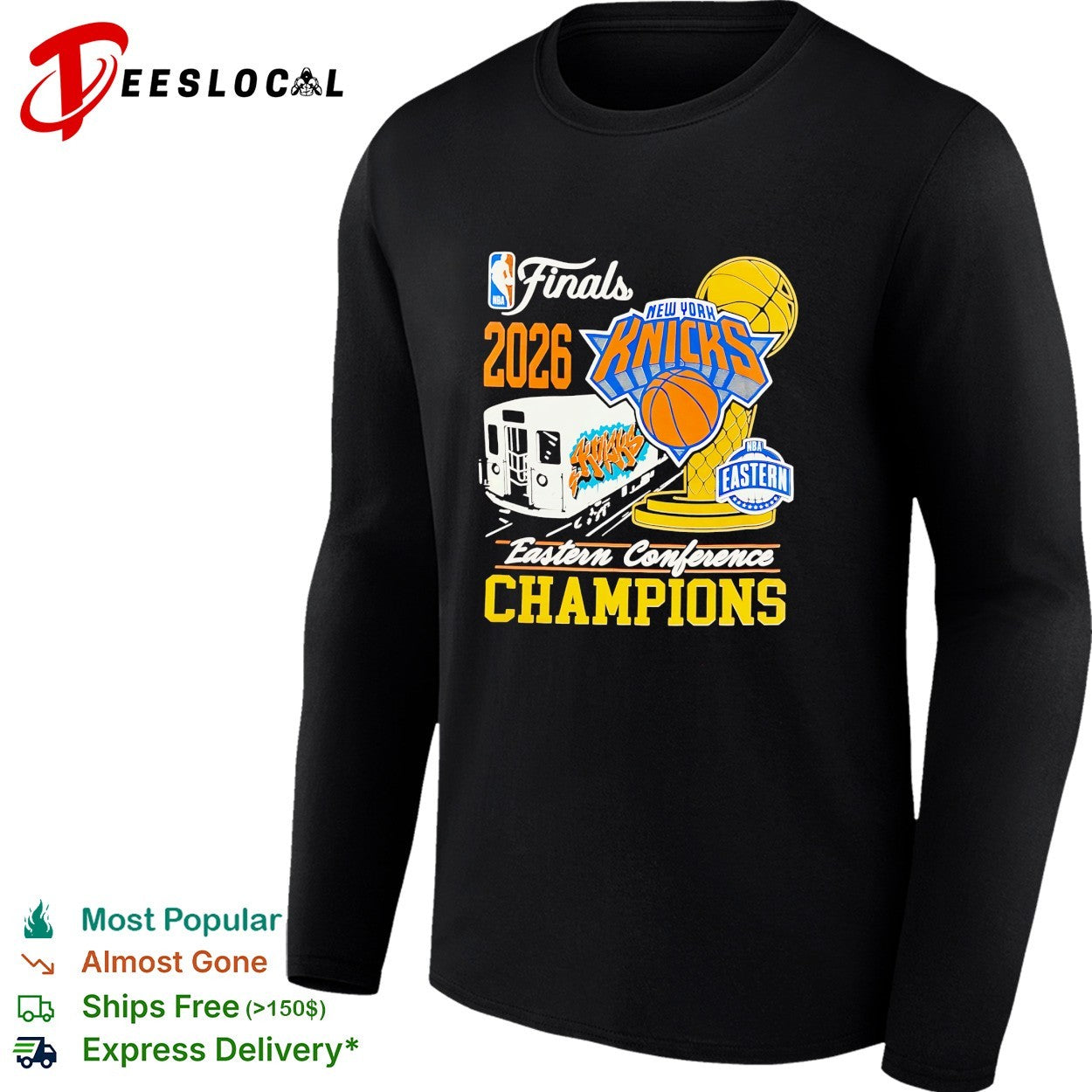 New York Knicks 2026 Finals Eastern Conference Champions subway graffiti art shirt