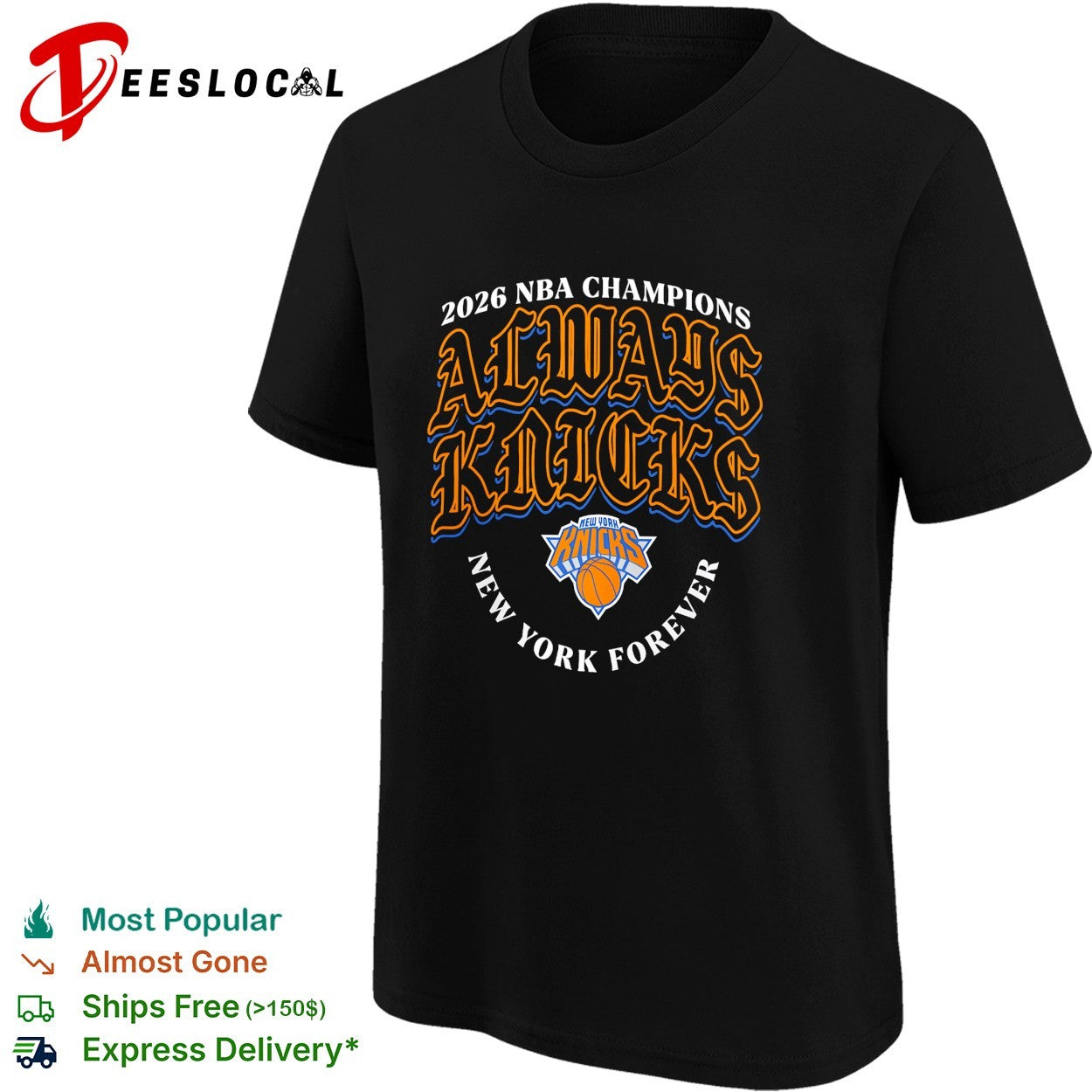 New York Knicks 2026 NBA Champions Always Knicks New York Forever gothic art shirt