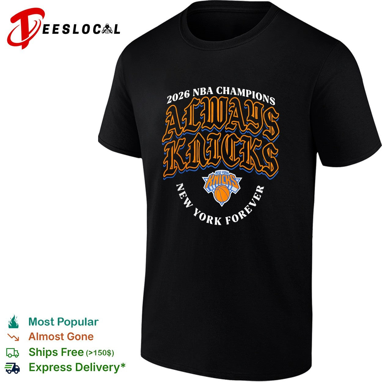 New York Knicks 2026 NBA Champions Always Knicks New York Forever gothic art shirt