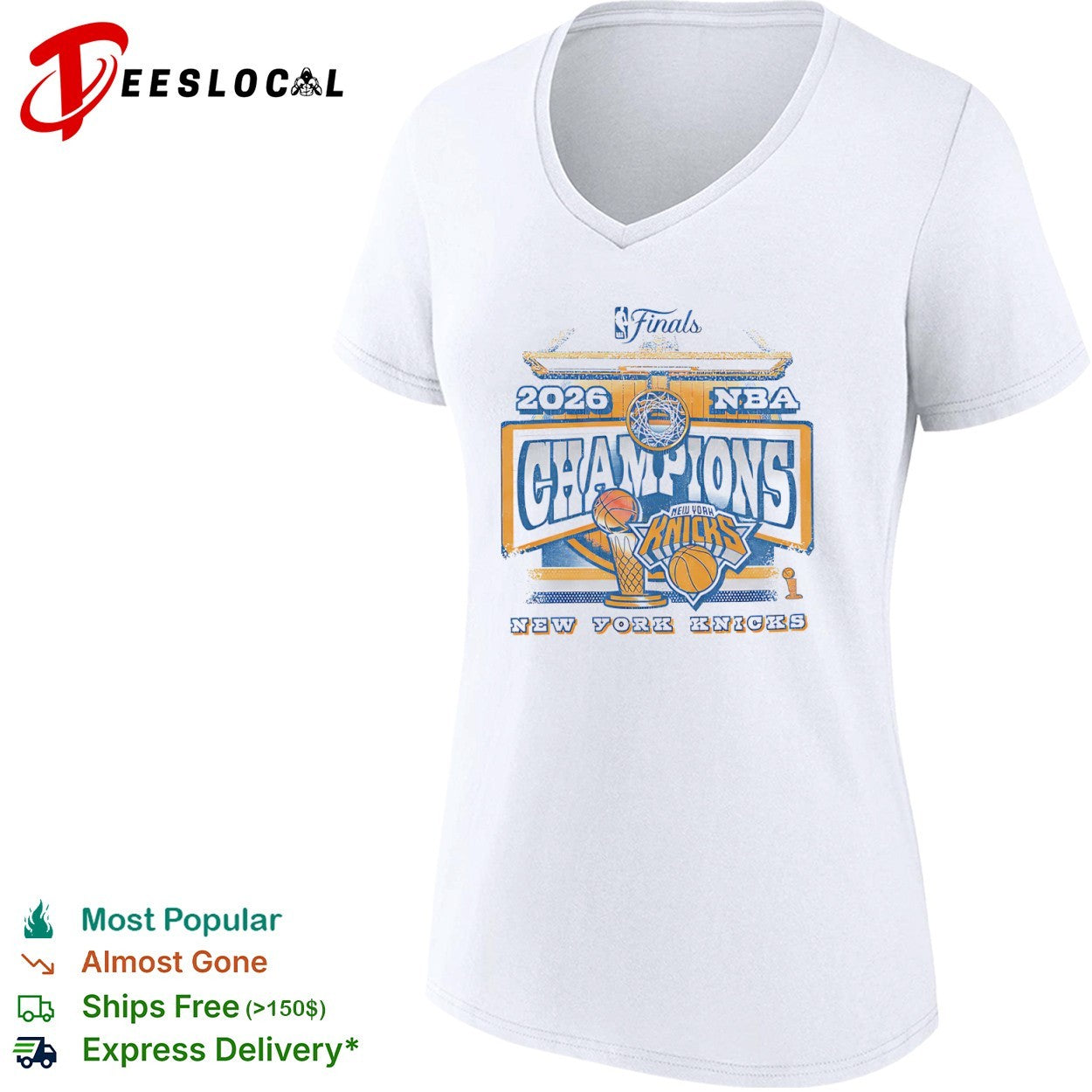 New York Knicks 2026 NBA Champions Finals basketball team shirt