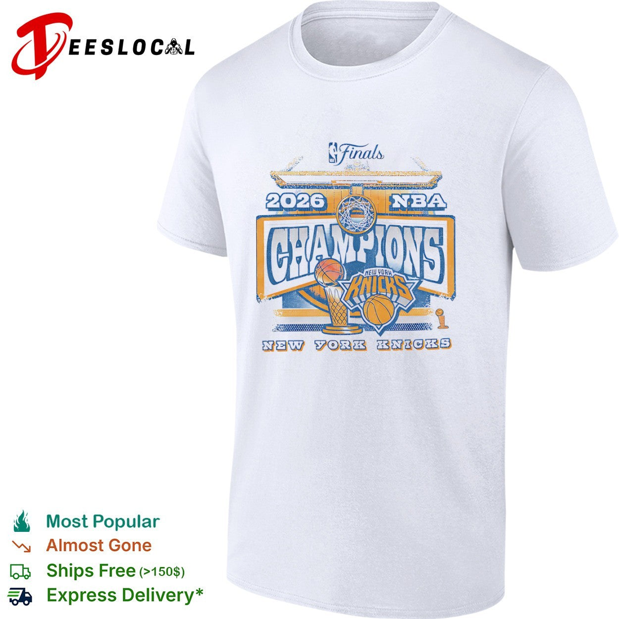 New York Knicks 2026 NBA Champions Finals basketball team shirt