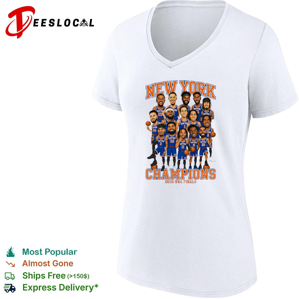 New York Knicks 2026 NBA Finals Champions shirt