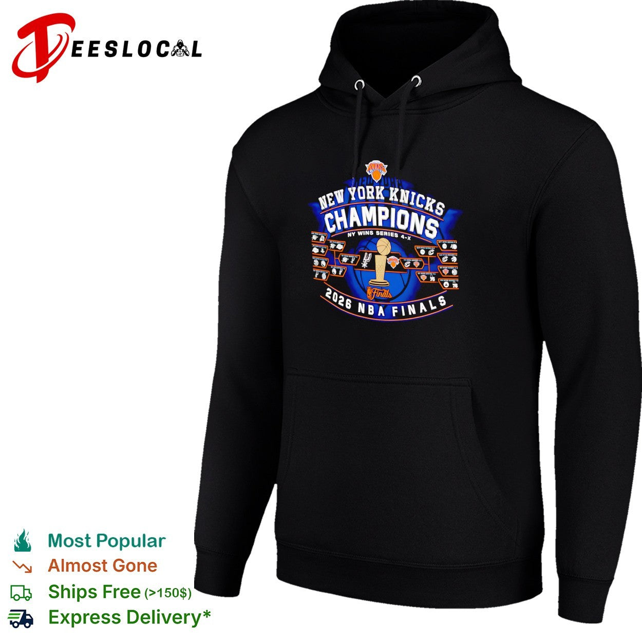 New York Knicks 2026 NBA Finals Champions playoff bracket NY wins series 4-X shirt