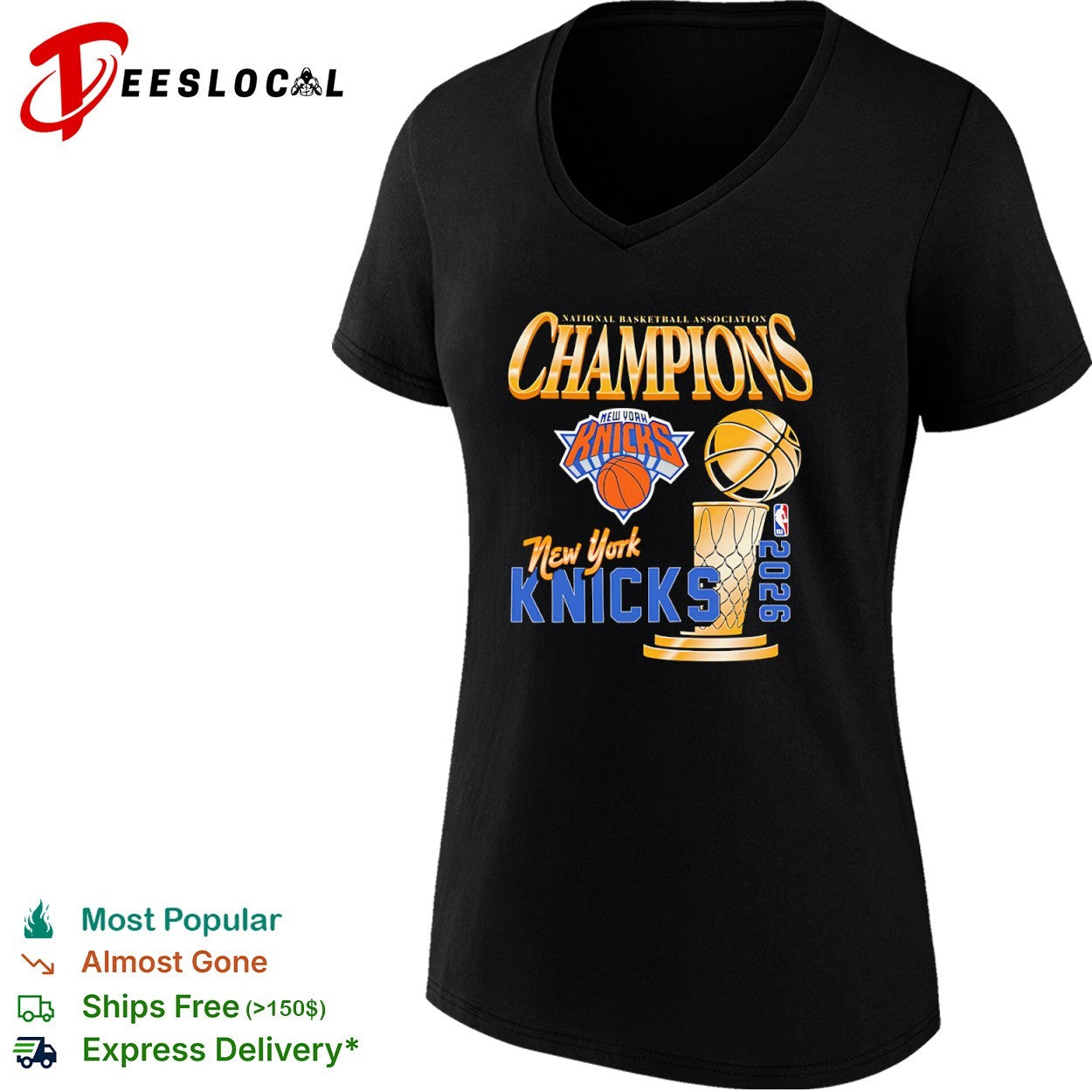 New York Knicks 2026 National Basketball Association Champions Basketball shirt