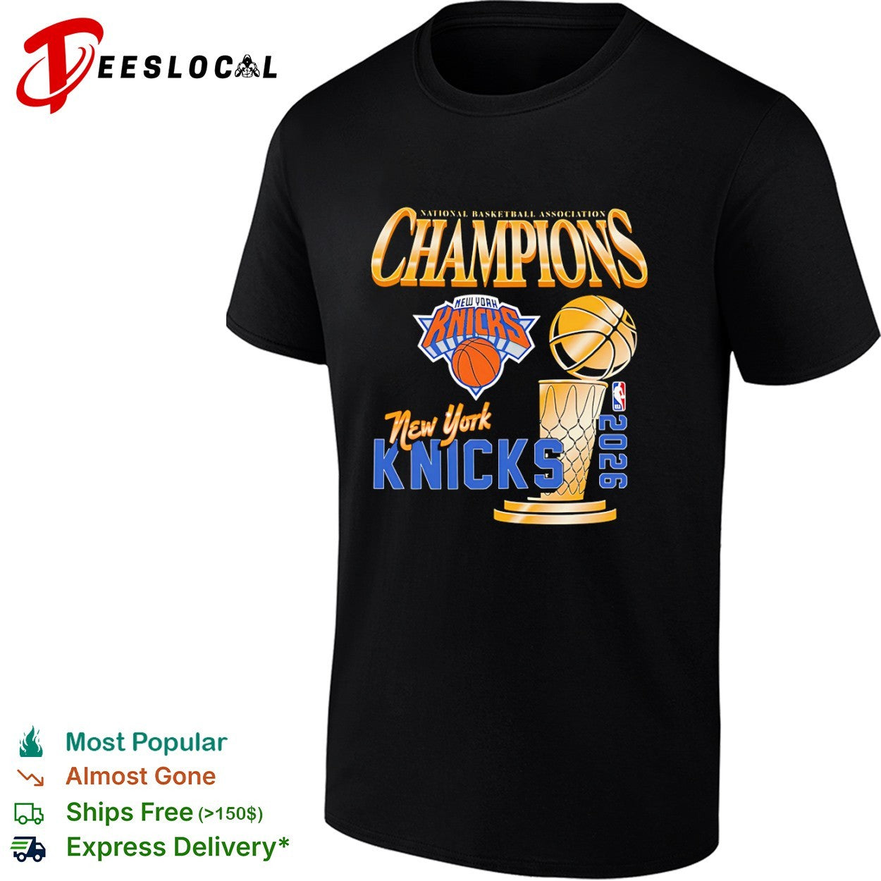 New York Knicks 2026 National Basketball Association Champions Basketball shirt