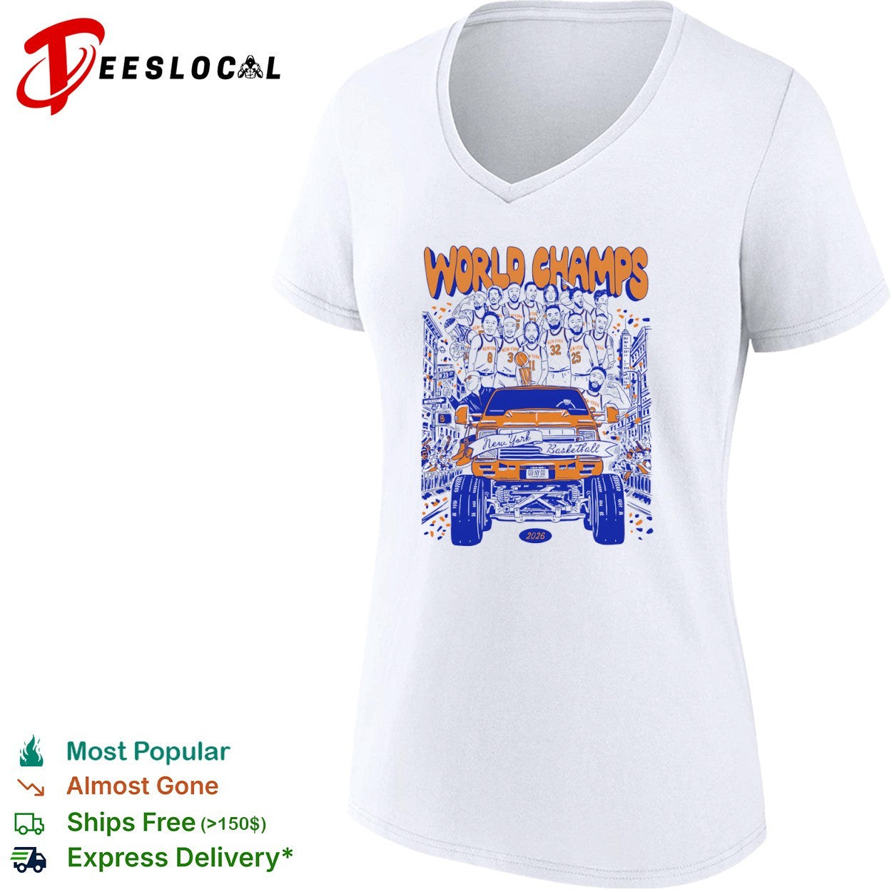 New York Knicks 2026 World Champs Basketball shirt