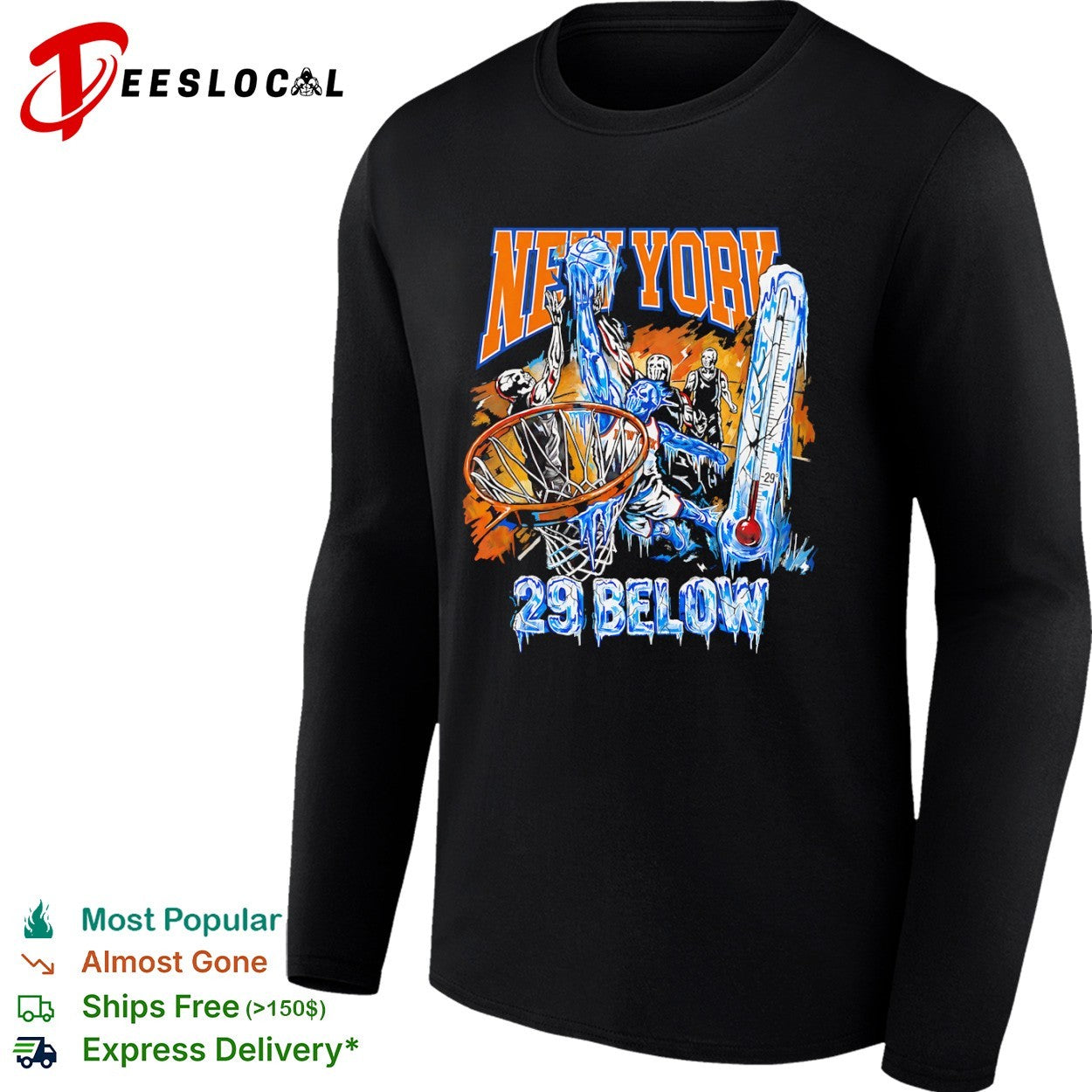 New York Knicks 29 Below Basketball shirt