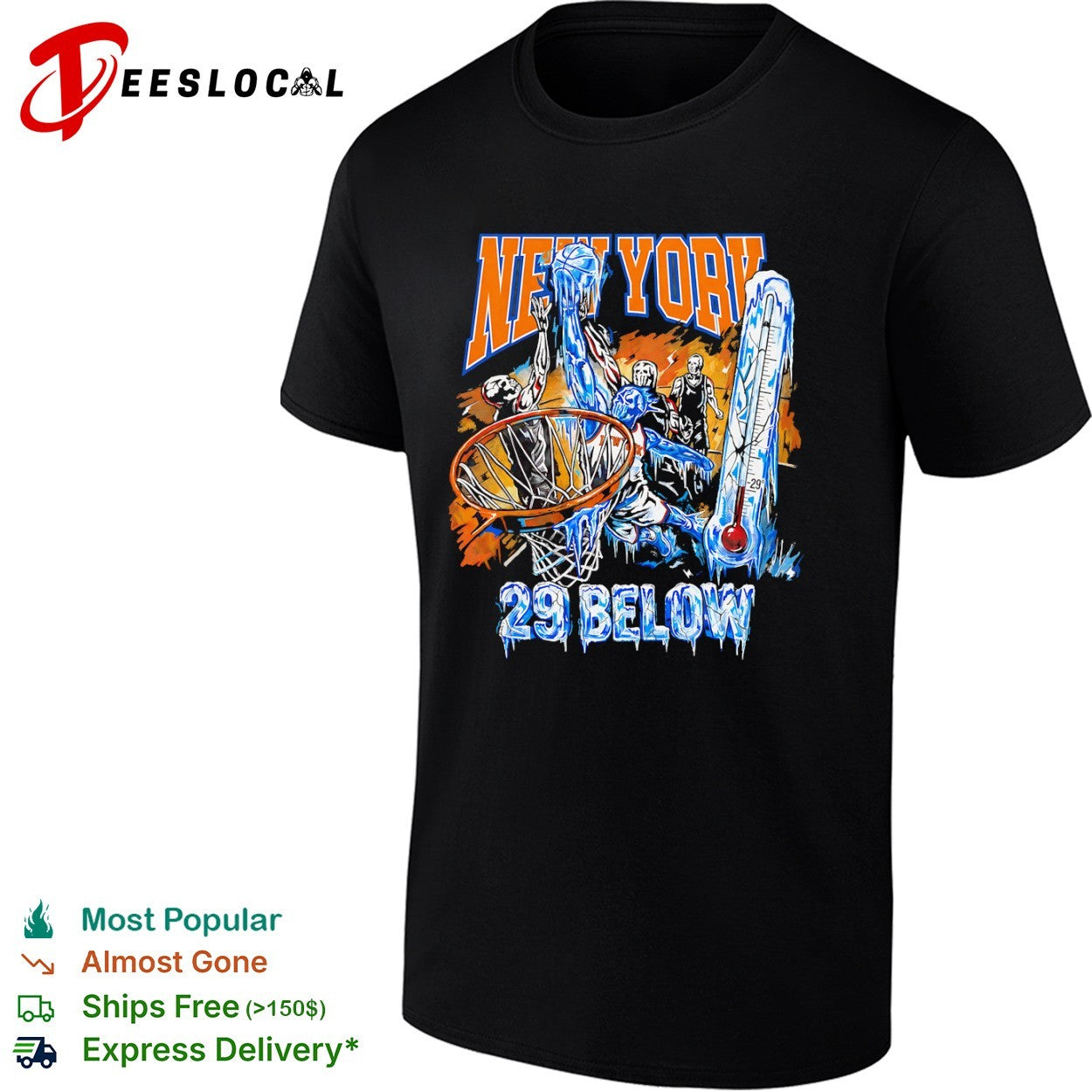 New York Knicks 29 Below Basketball shirt
