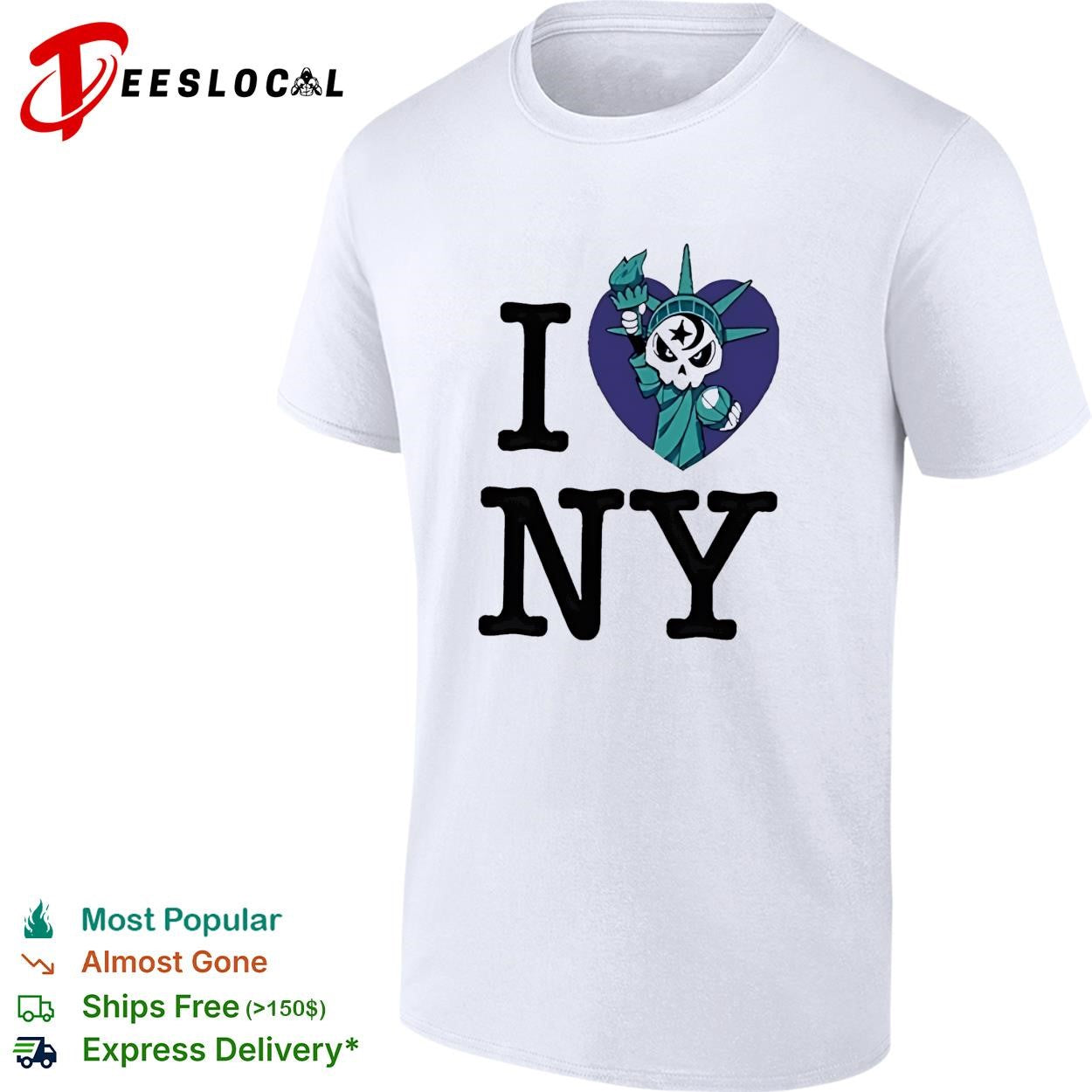 New York Knicks Champions NBA 2026 Statue Of Liberty Skull Heart shirt