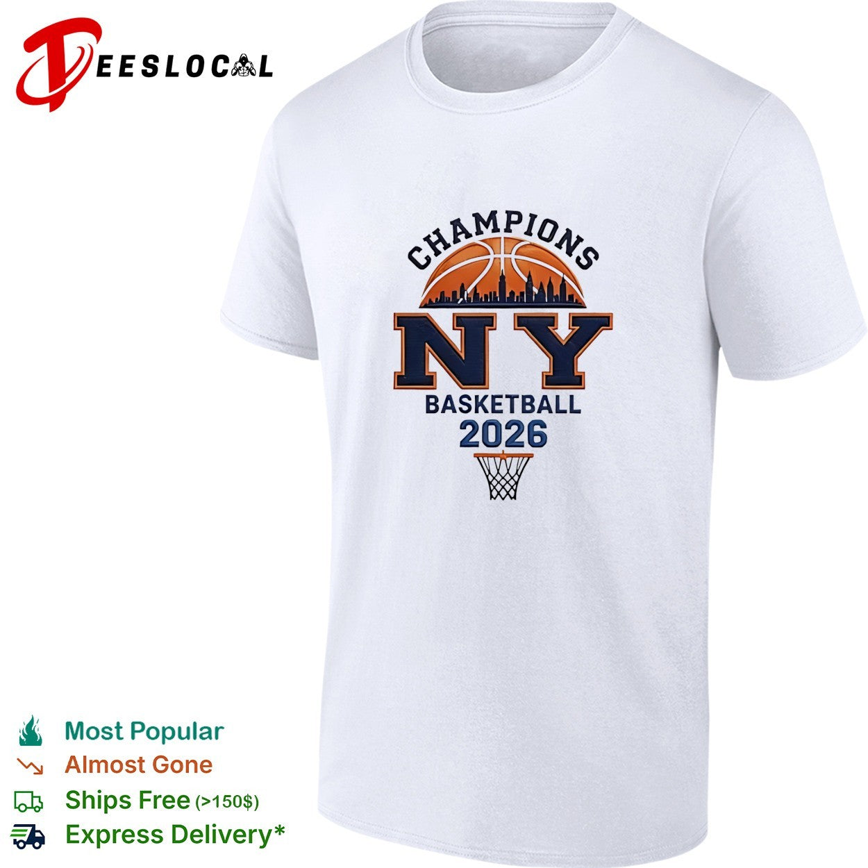 New York Knicks Champions NY basketball 2026 graphic shirt