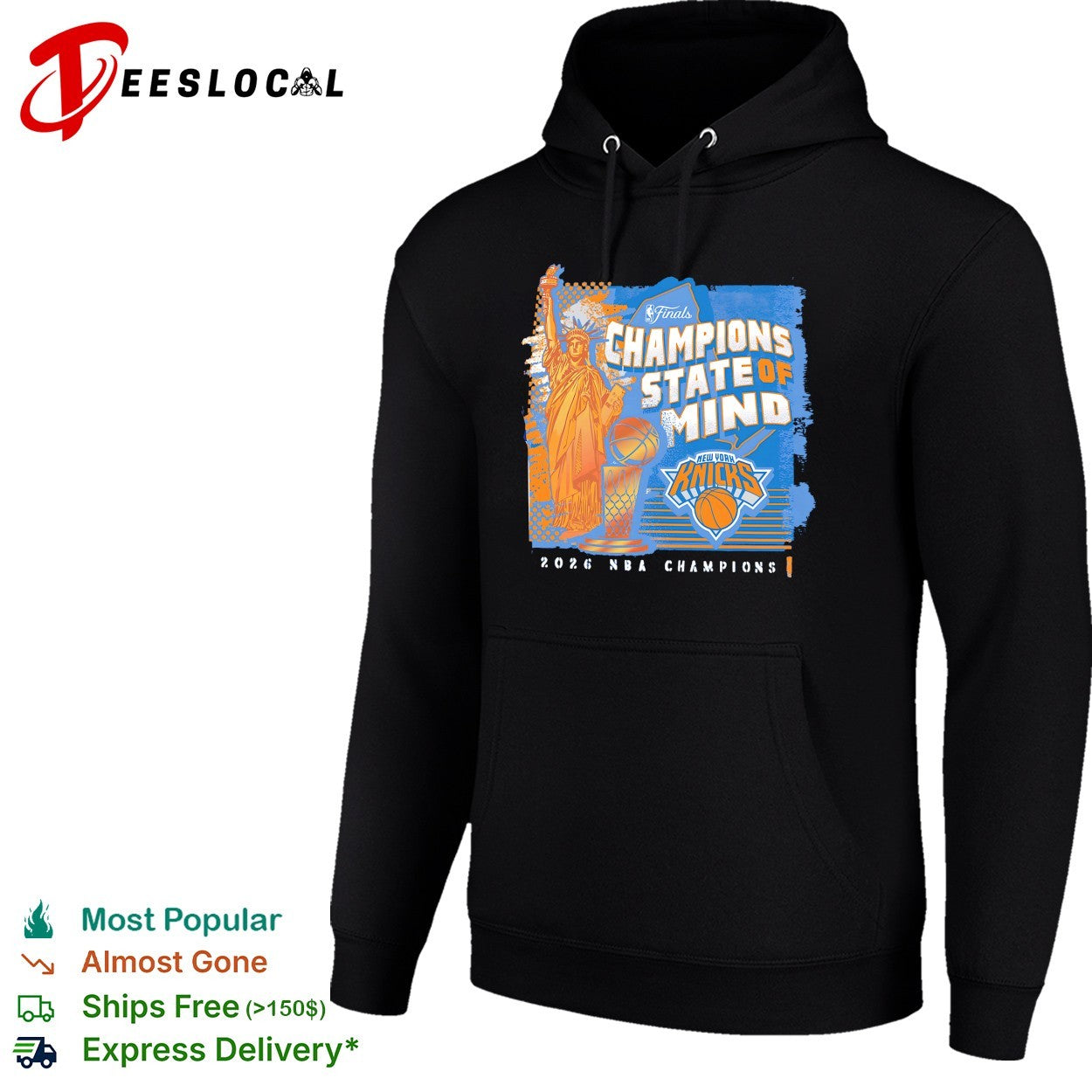 New York Knicks Champions State of Mind Statue of Liberty 2026 NBA Champions shirt