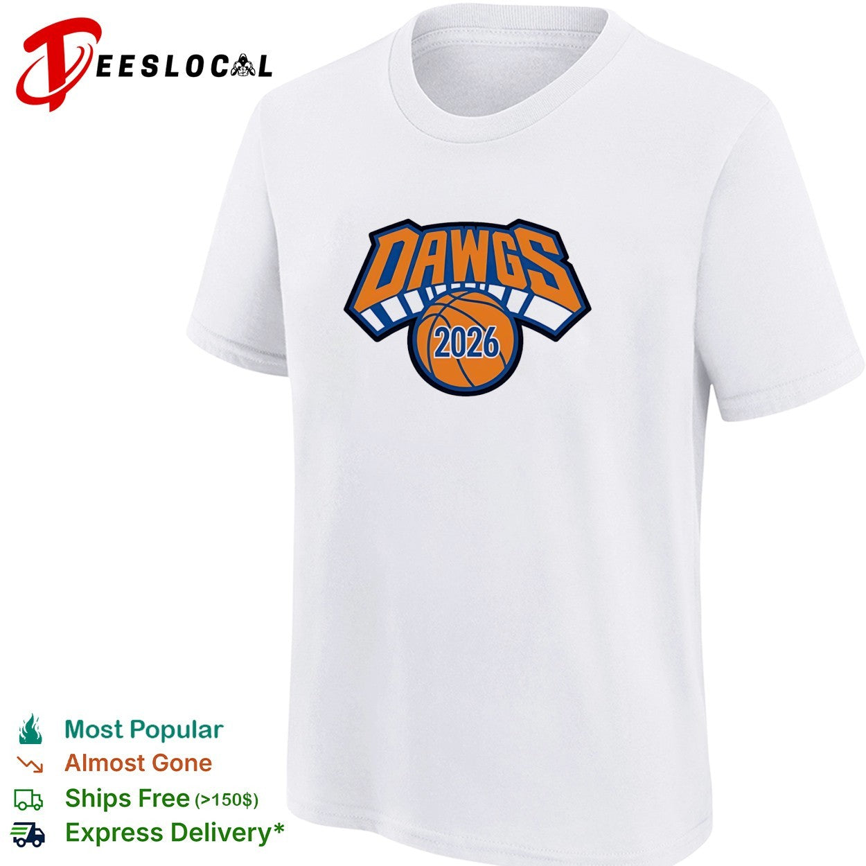 New York Knicks Dawgs 2026 basketball bold arch logo art shirt