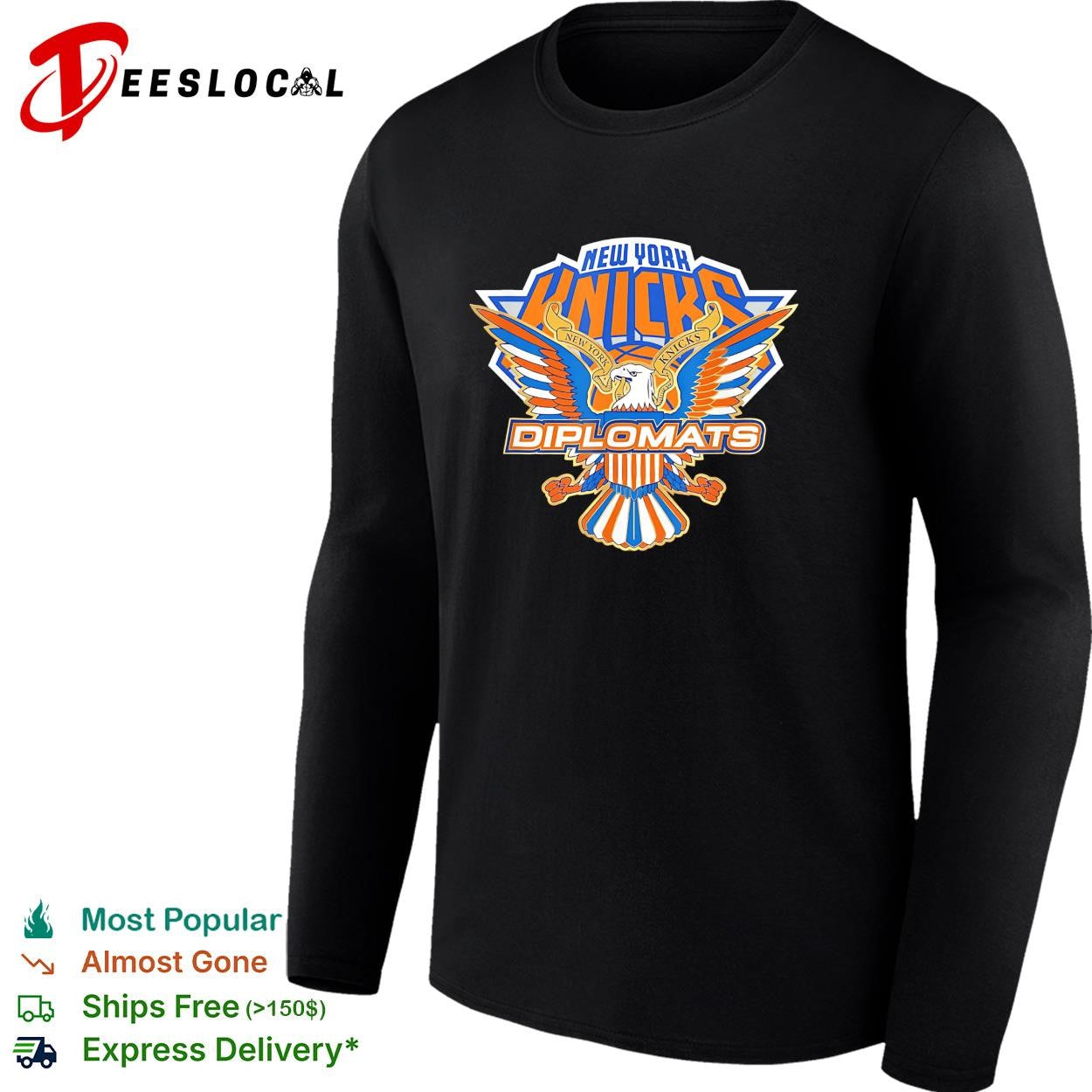 New York Knicks Diplomats eagle crest mashup logo shirt