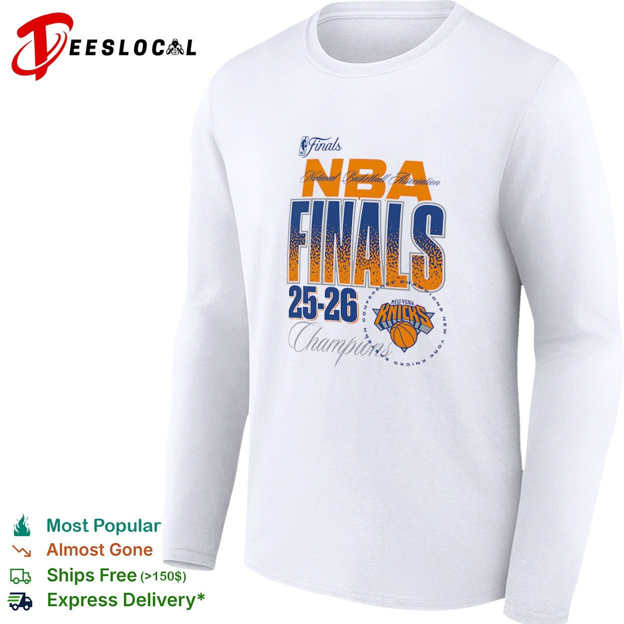 New York Knicks Eastern Conference basketball NBA Finals 2025 2026 champions shirt