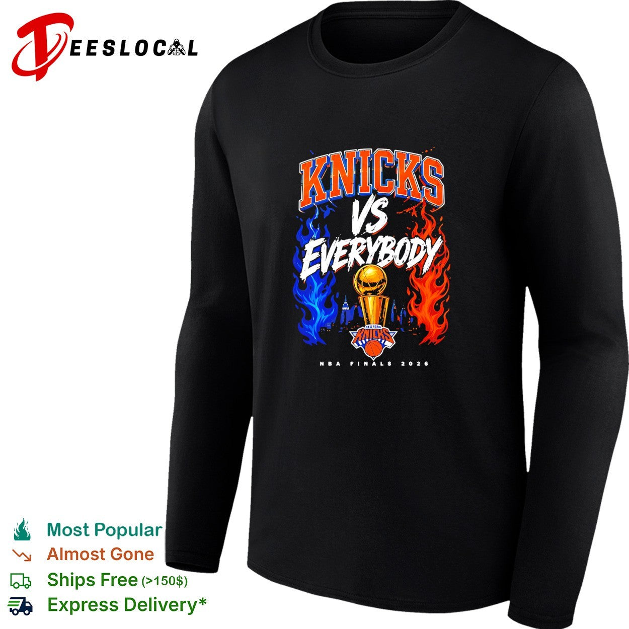 New York Knicks Everybody Fire Trophy NBA Finals 2026 shirt