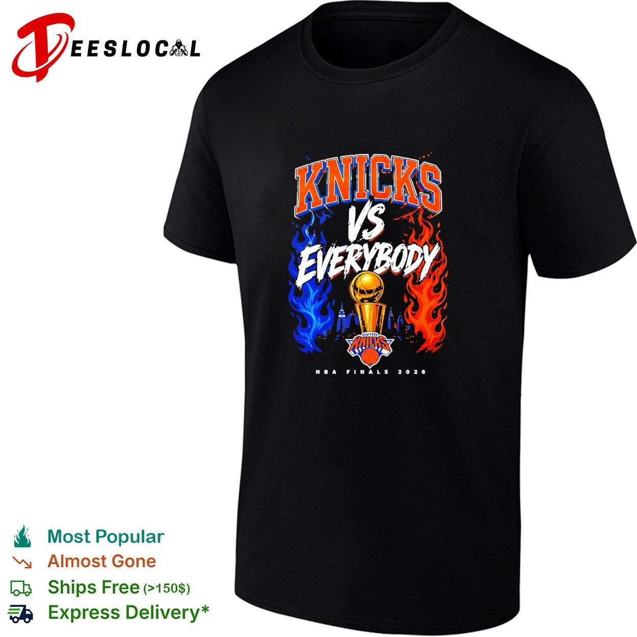 New York Knicks Everybody Fire Trophy NBA Finals 2026 shirt