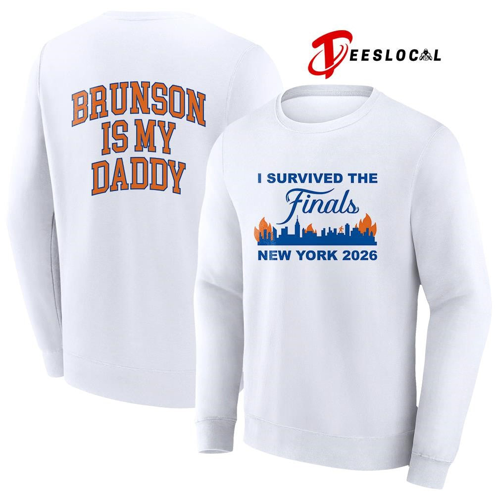 New York Knicks I survived the finals Brunson is my daddy shirt