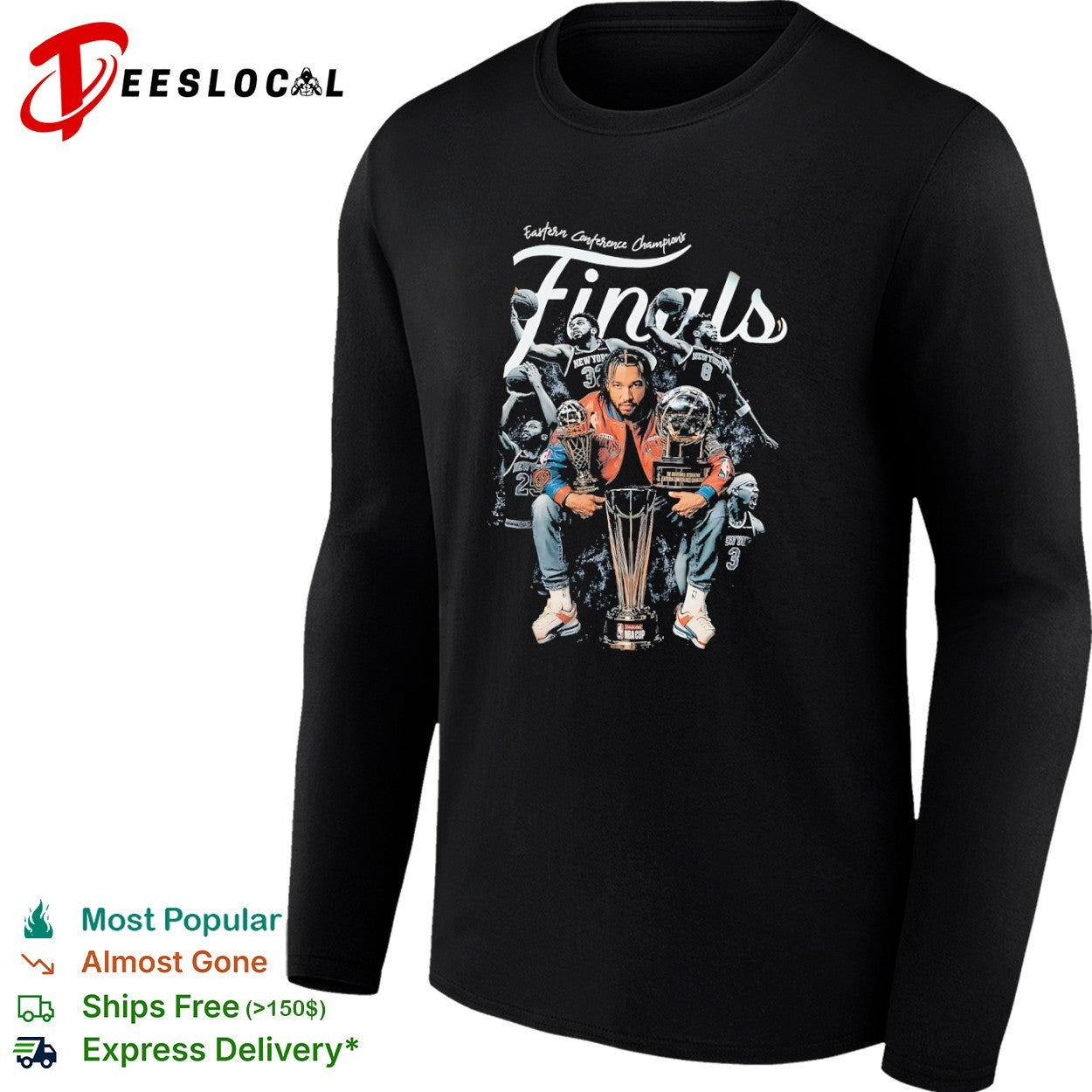 New York Knicks Jalen Brunson Eastern Conference Champions Finals trophy shirt