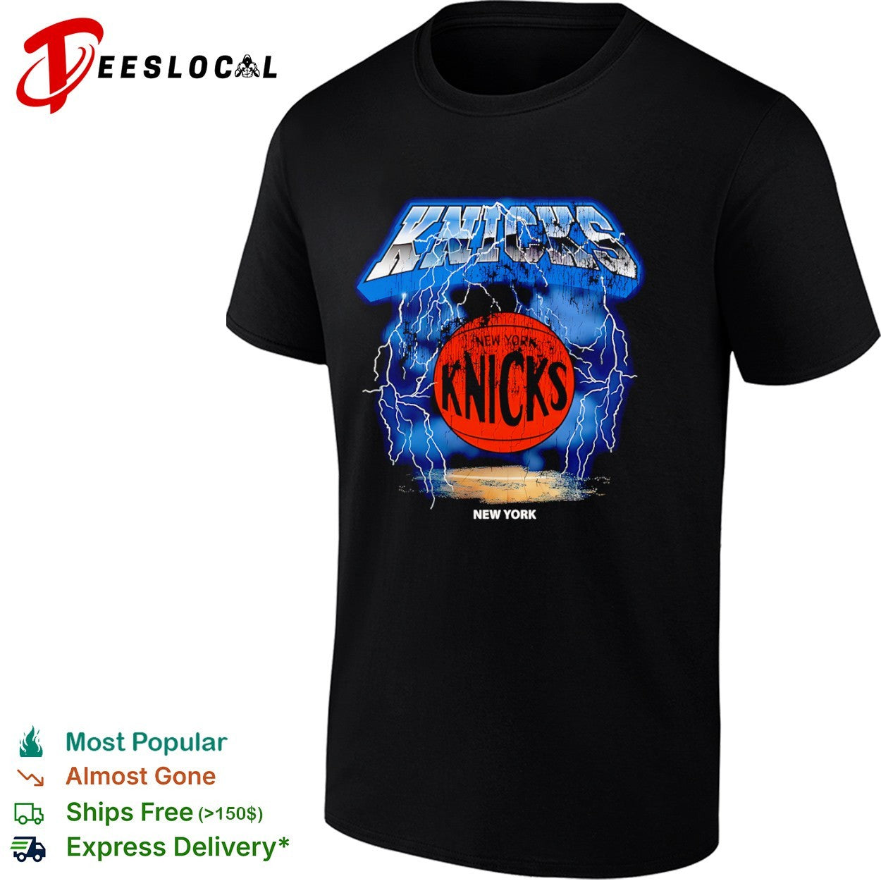 New York Knicks Lightning Basketball Team Shirt
