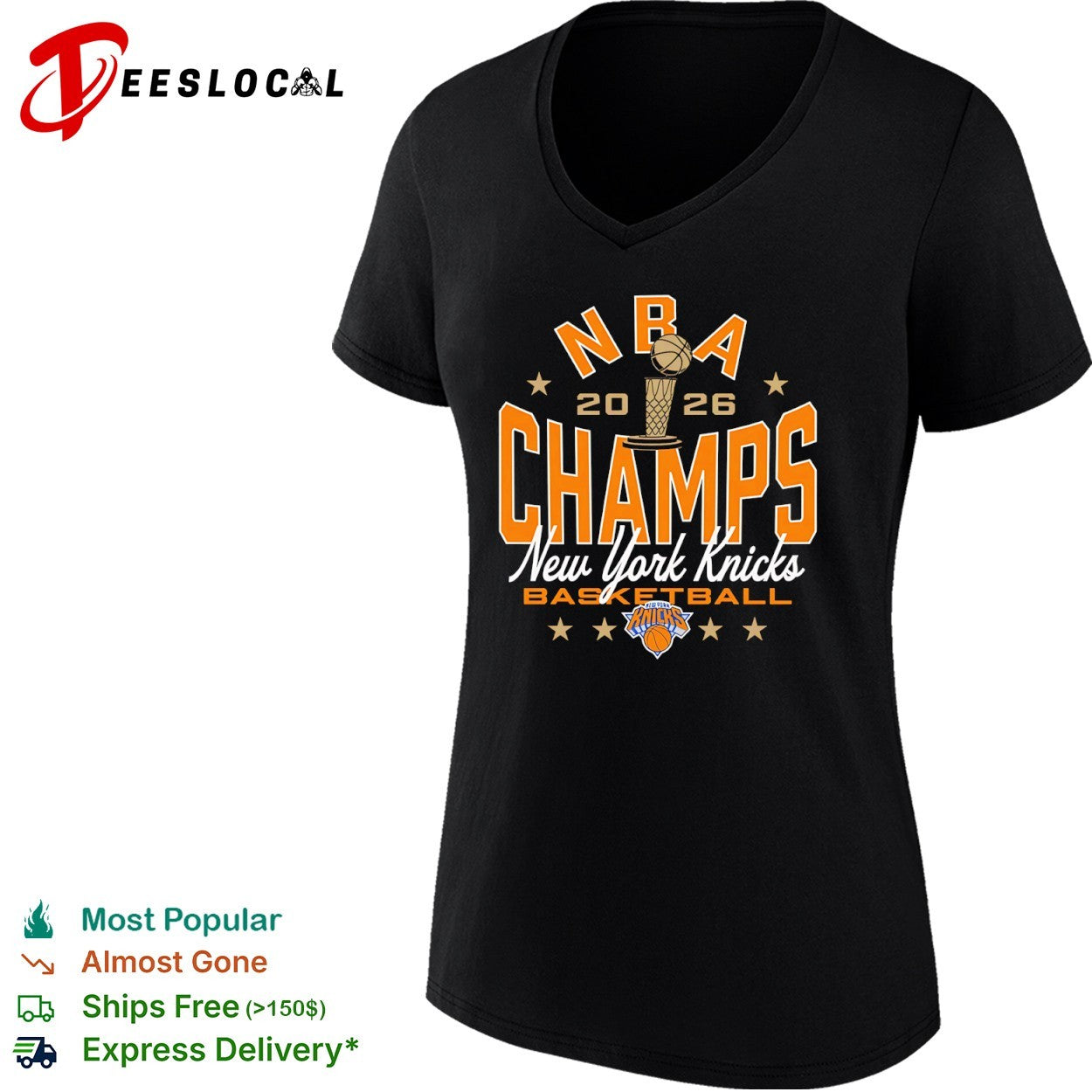 New York Knicks NBA 2026 Champs Basketball Official Team Shirt