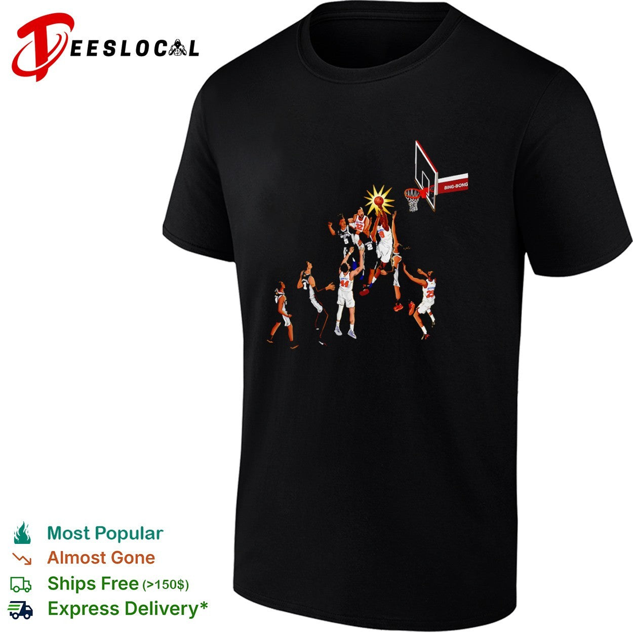 New York Knicks NBA Bing Bong Art Basketball shirt