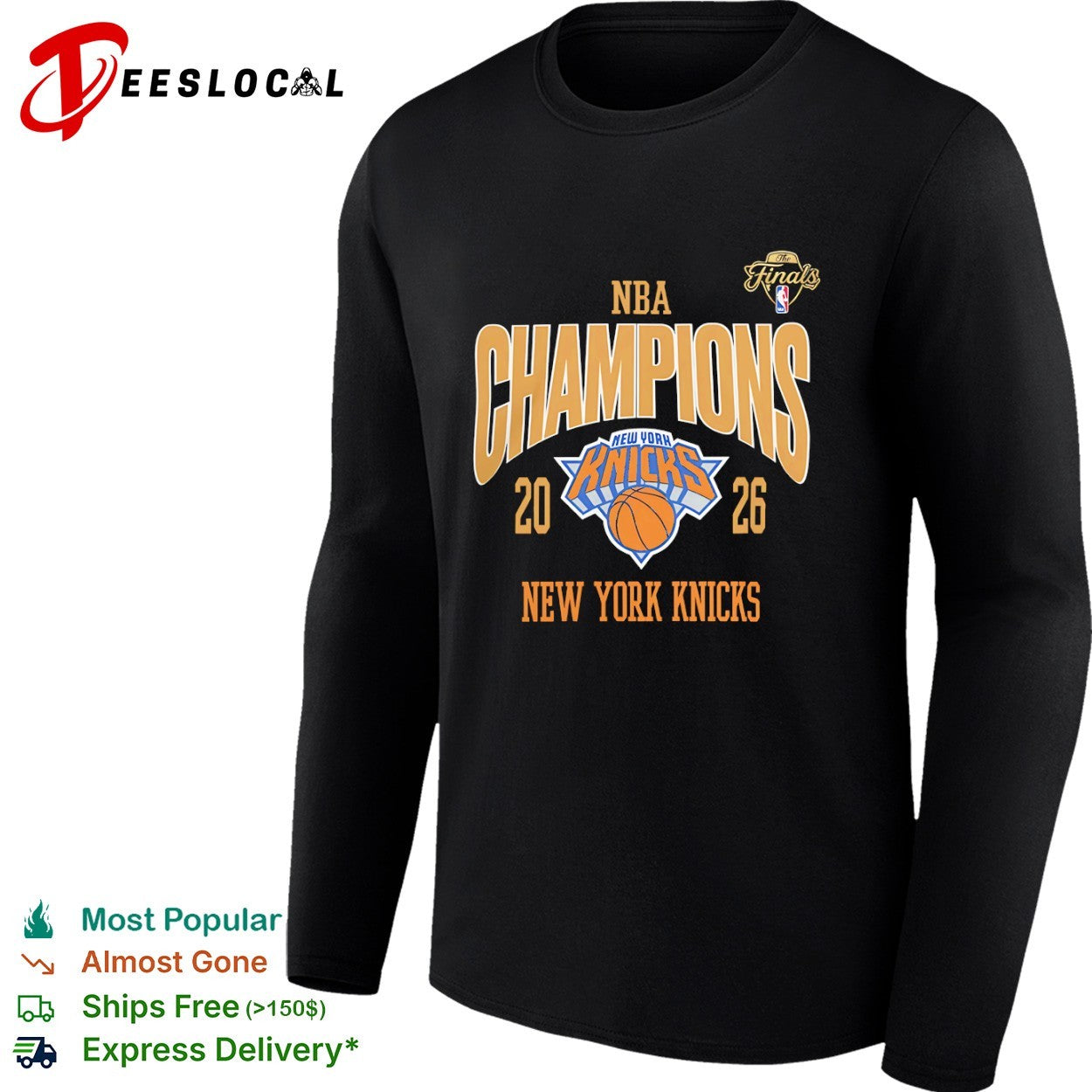 New York Knicks NBA Champions 2026 The Finals Basketball Team shirt
