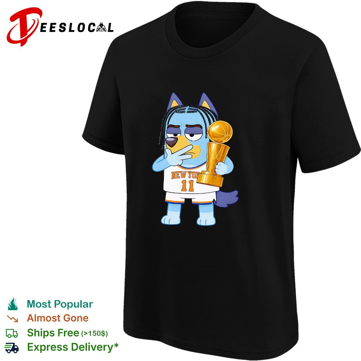 New York Knicks NBA Championship Trophy Cartoon Basketball shirt