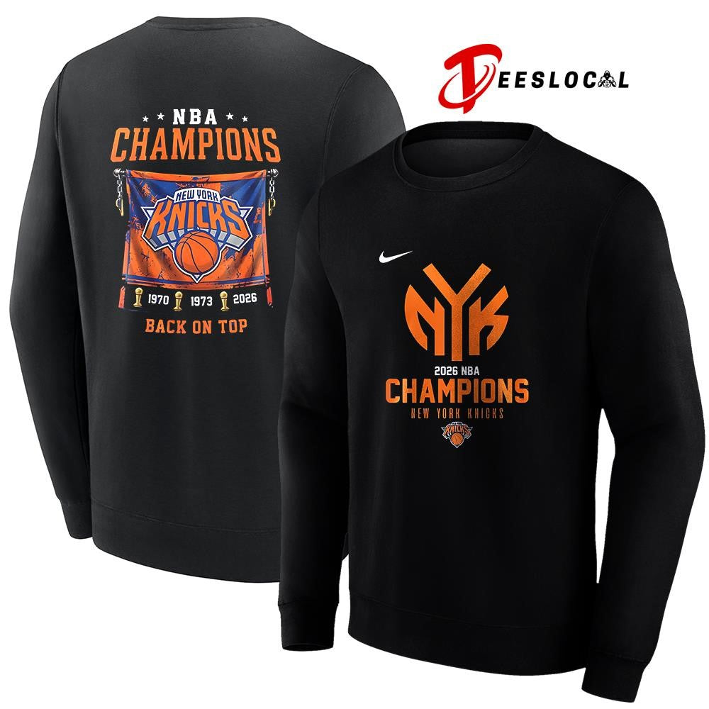 New York Knicks NBA Finals back on top graphic shirt