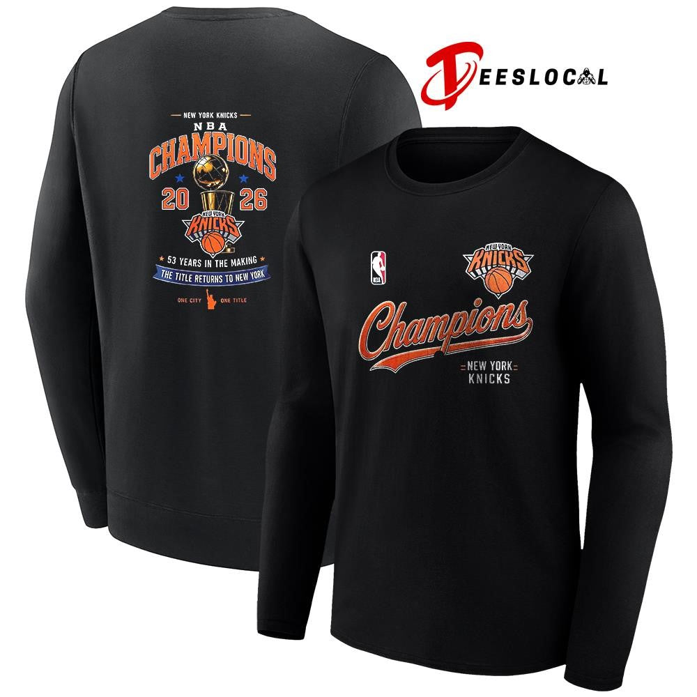 New York Knicks NBA Finals champions 53 years in the making the title returns to New York shirt