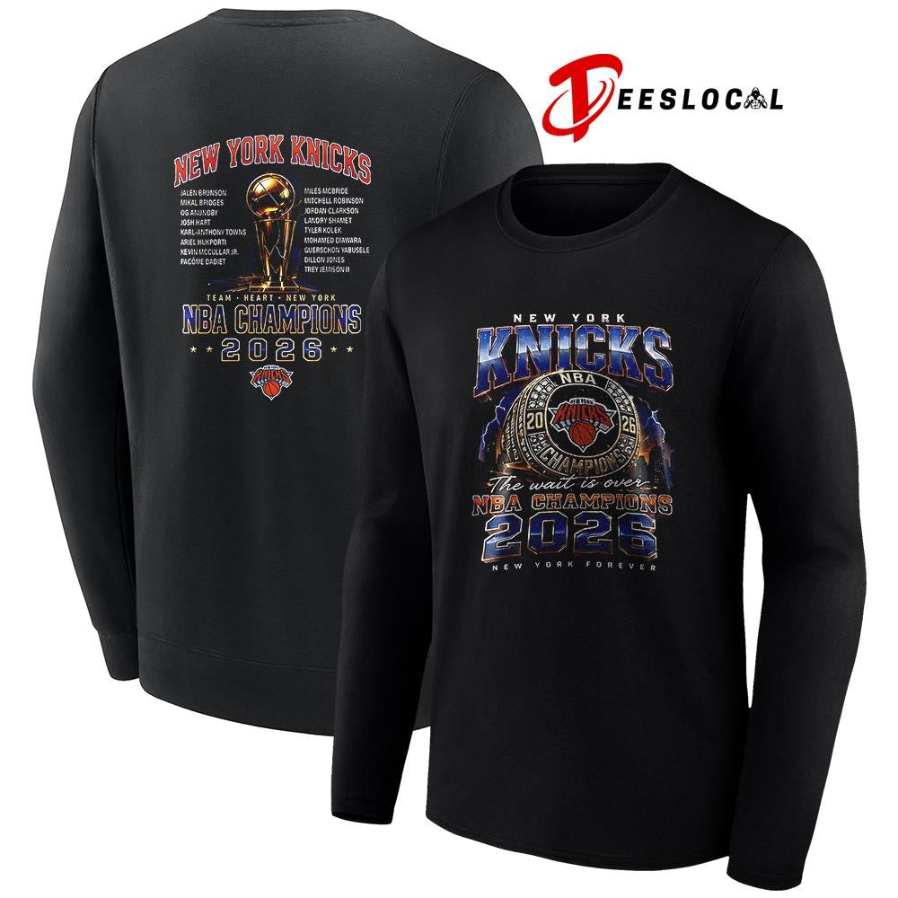 New York Knicks NBA Finals champions rings the wait is over graphic shirt