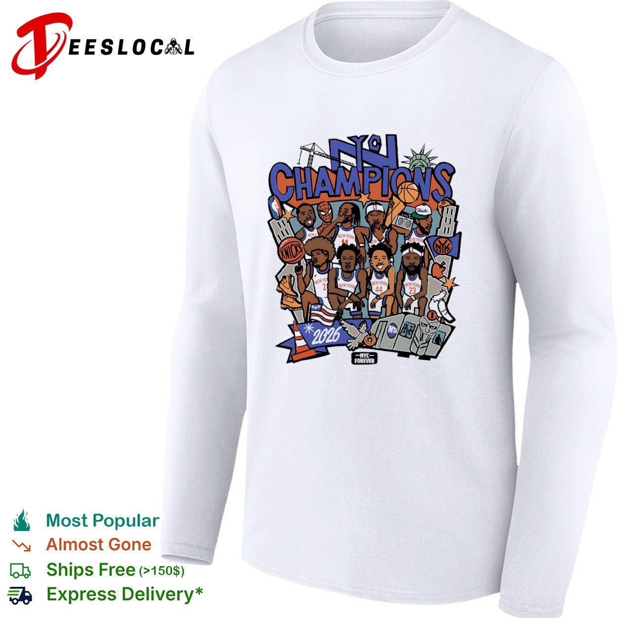 New York Knicks NBA NYC Champions 2026 NYC Forever shirt