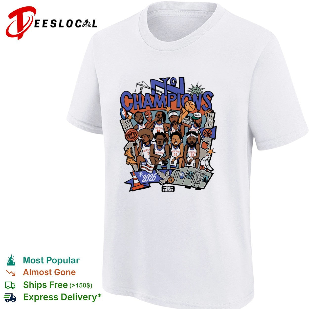 New York Knicks NBA NYC Champions 2026 NYC Forever shirt
