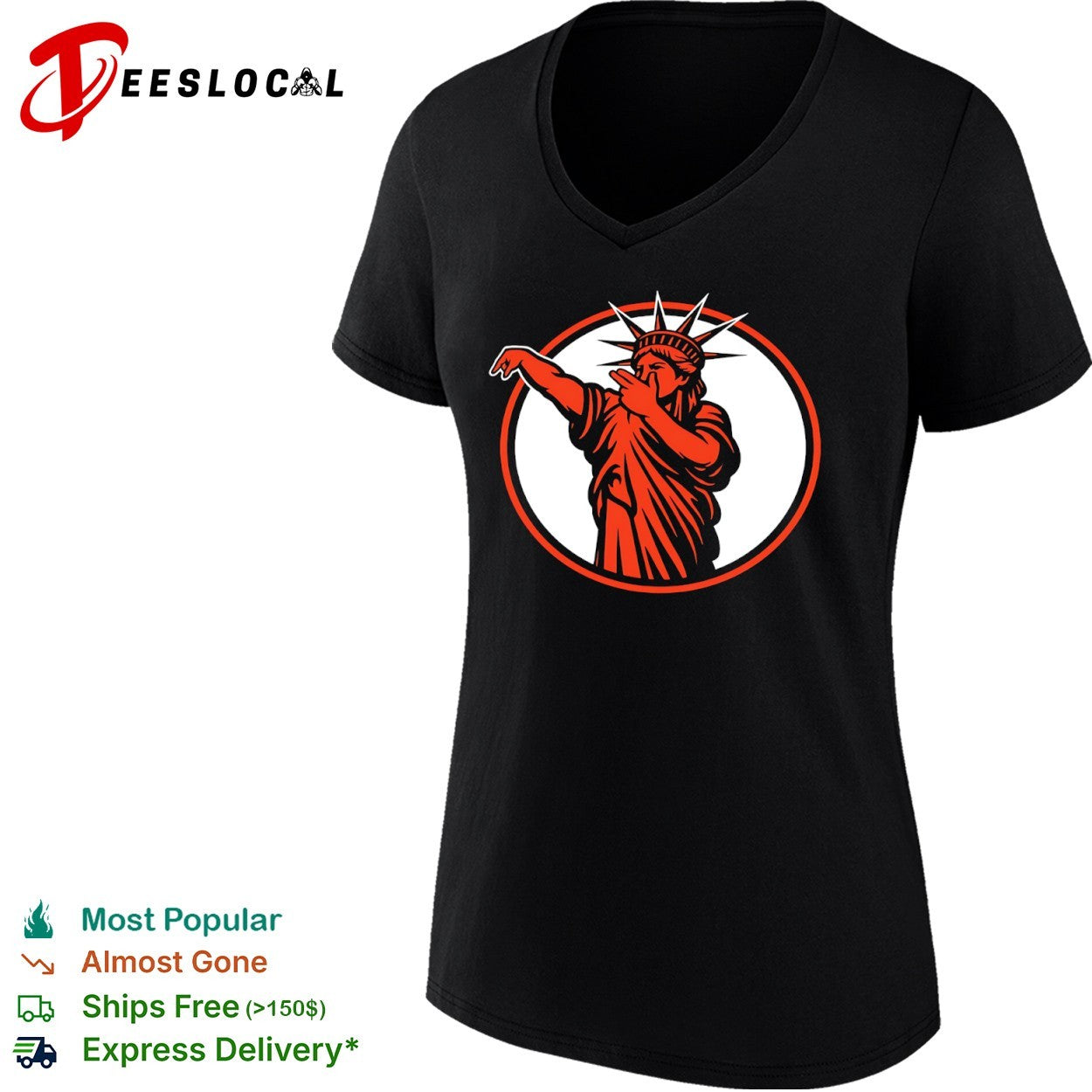 New York Knicks NBA Statue of Liberty parody shirt