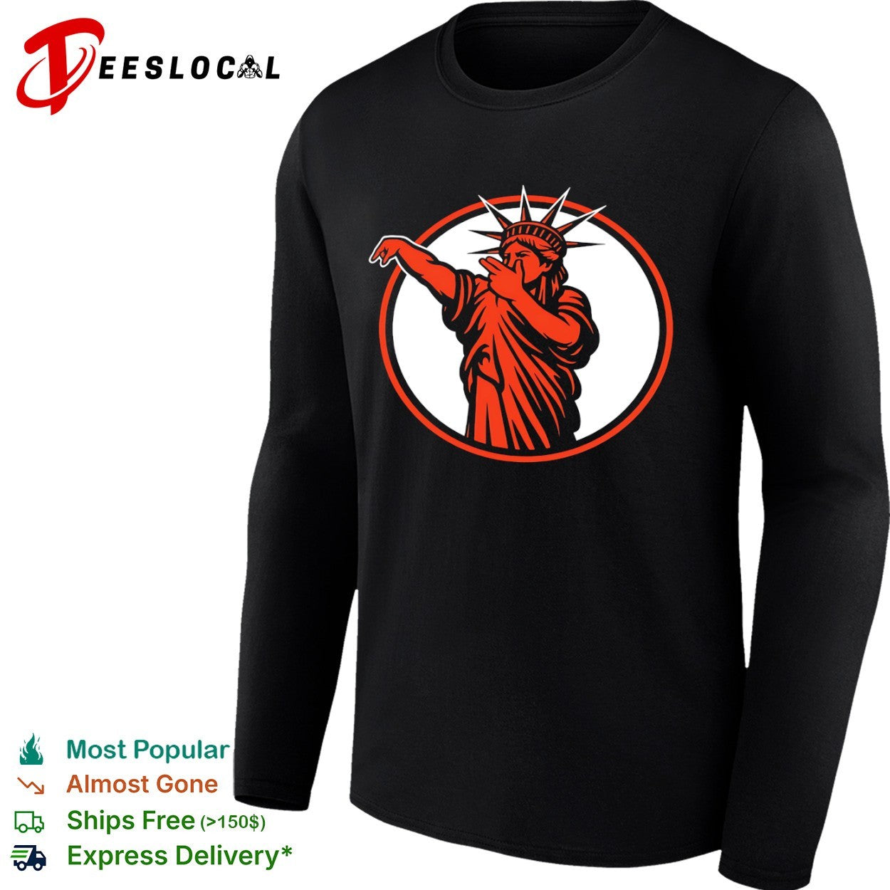New York Knicks NBA Statue of Liberty parody shirt