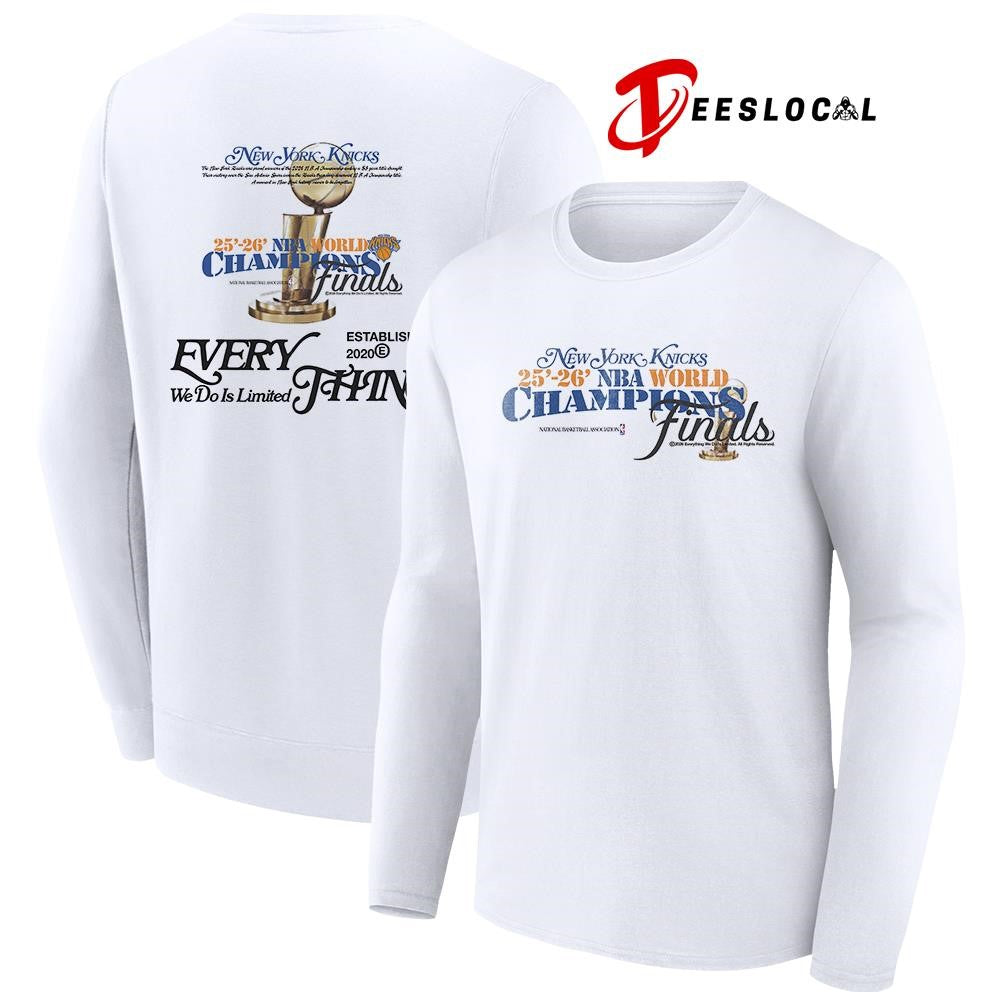 New York Knicks NBA World champions finals every we do it limited thing trophy graphic shirt