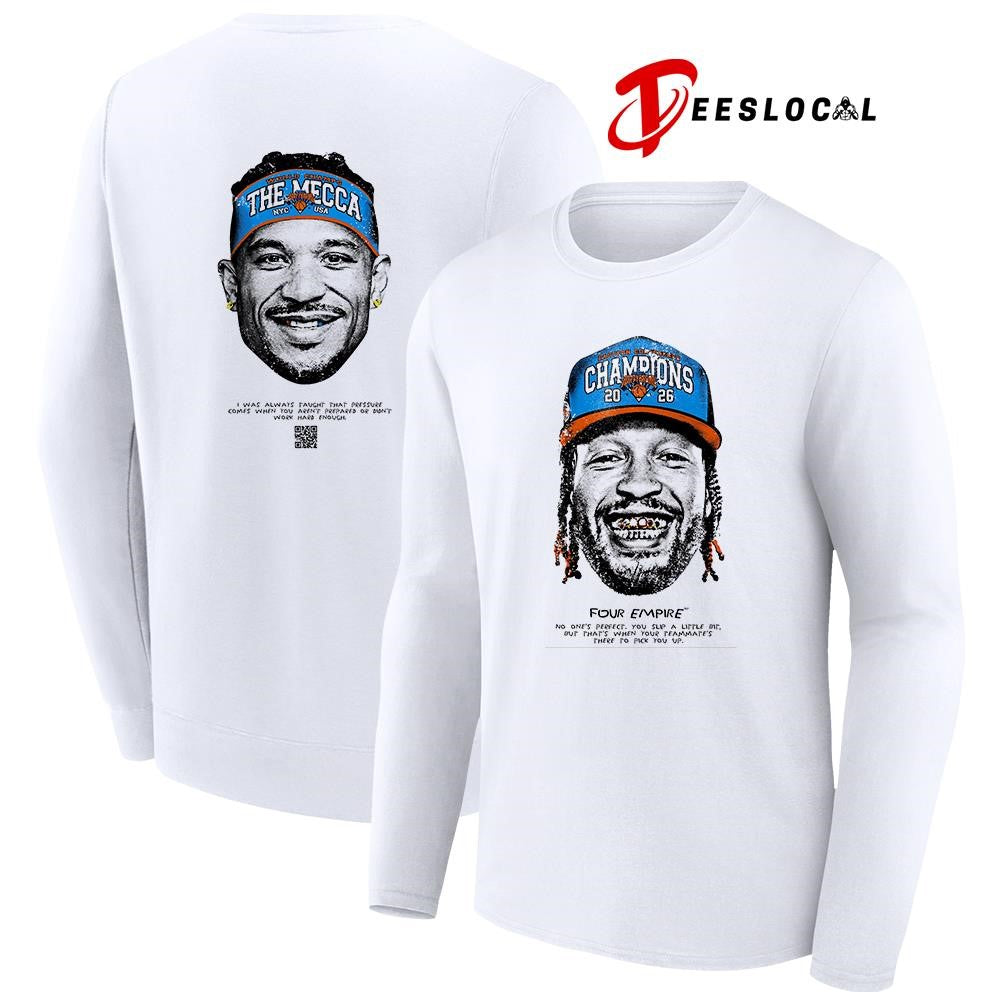 New York Knicks NBA champions Jalen Brunson the Mecca collection four empire shirt