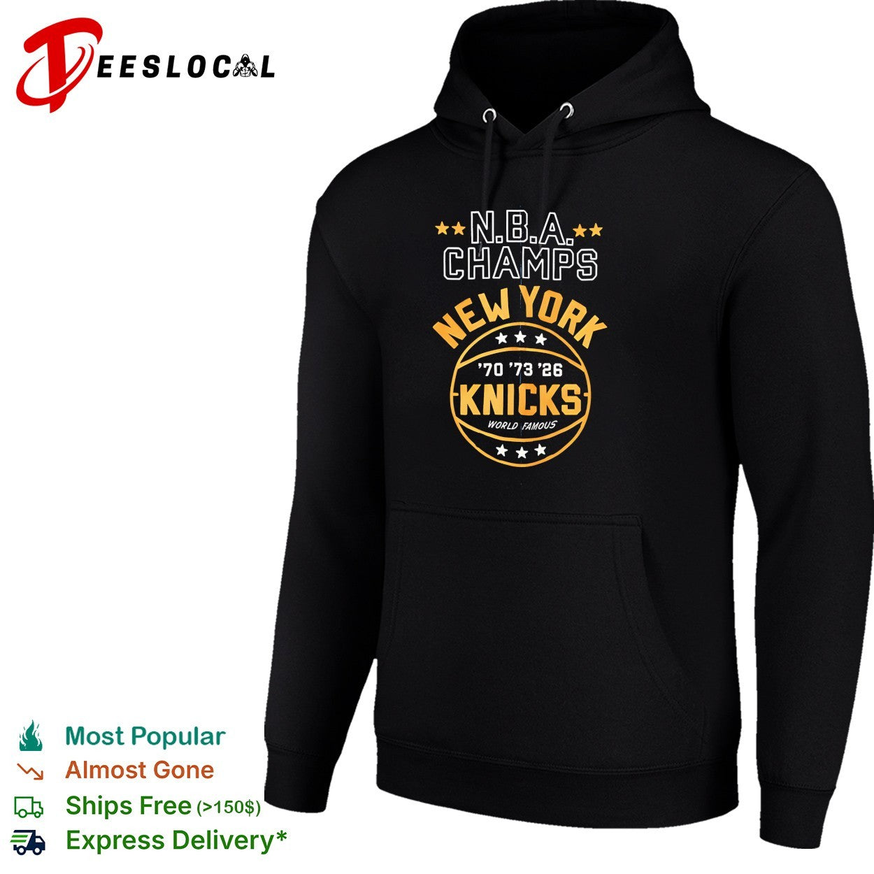 New York Knicks NBA champs New York Knicks denim badge shirt