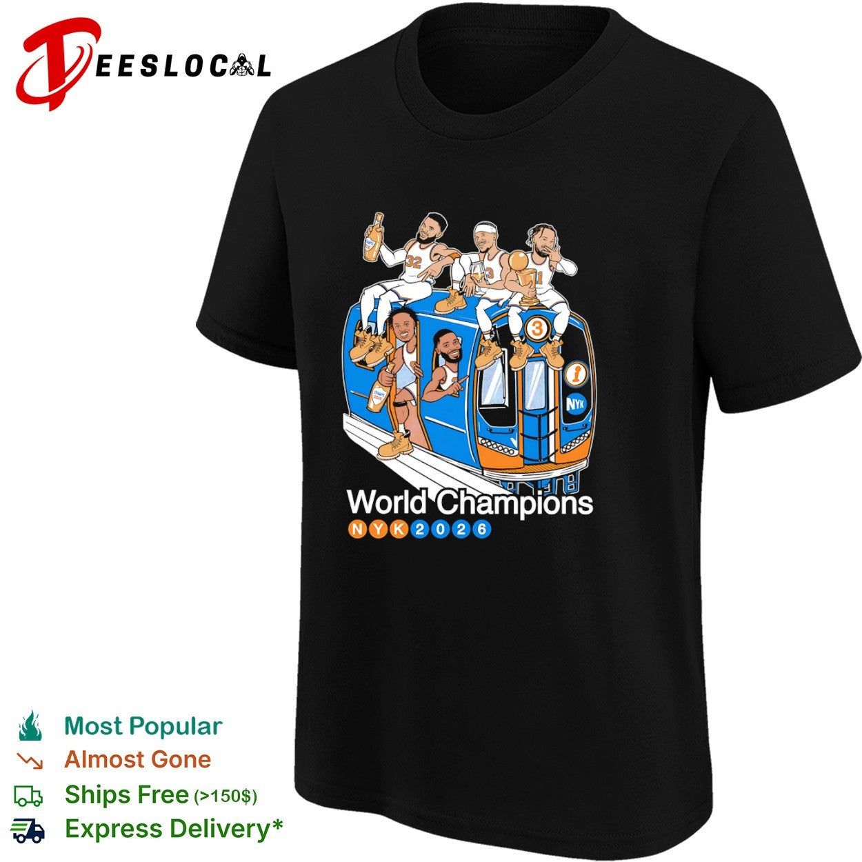 New York Knicks NYK World Champions shirt
