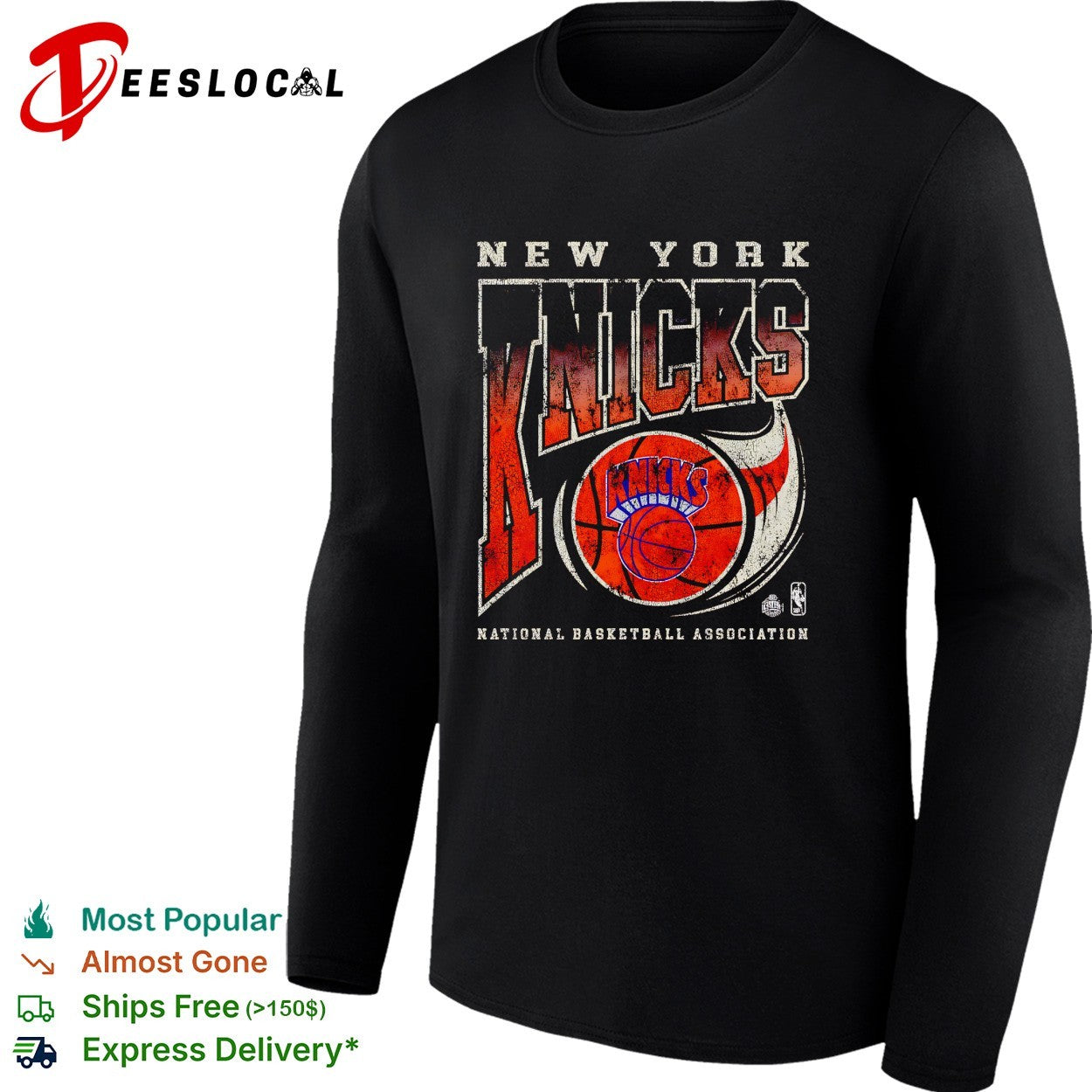 New York Knicks National Basketball Association vintage distressed art shirt