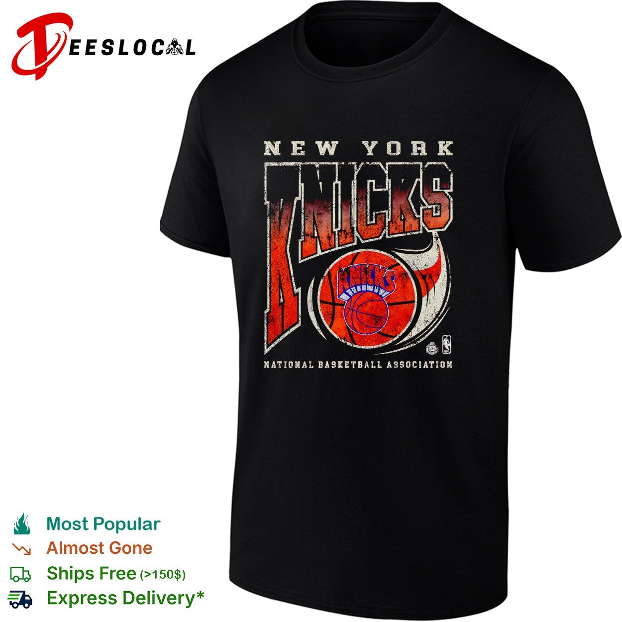 New York Knicks National Basketball Association vintage distressed art shirt