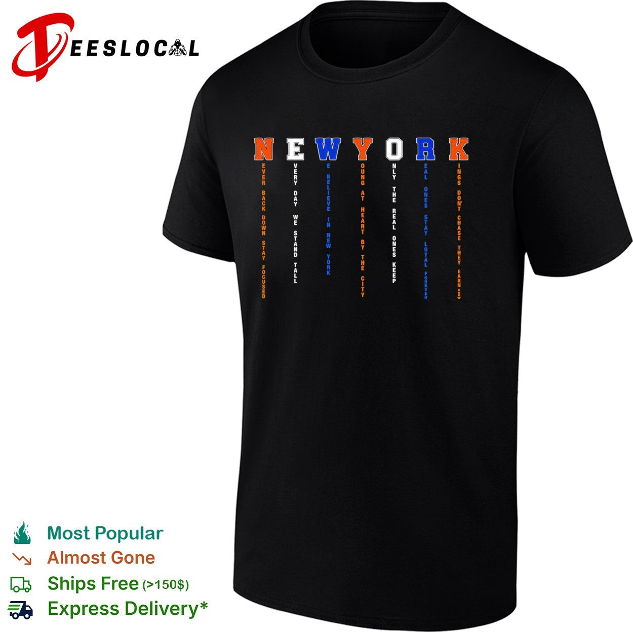 New York Knicks Never Back Down Stay Focused shirt
