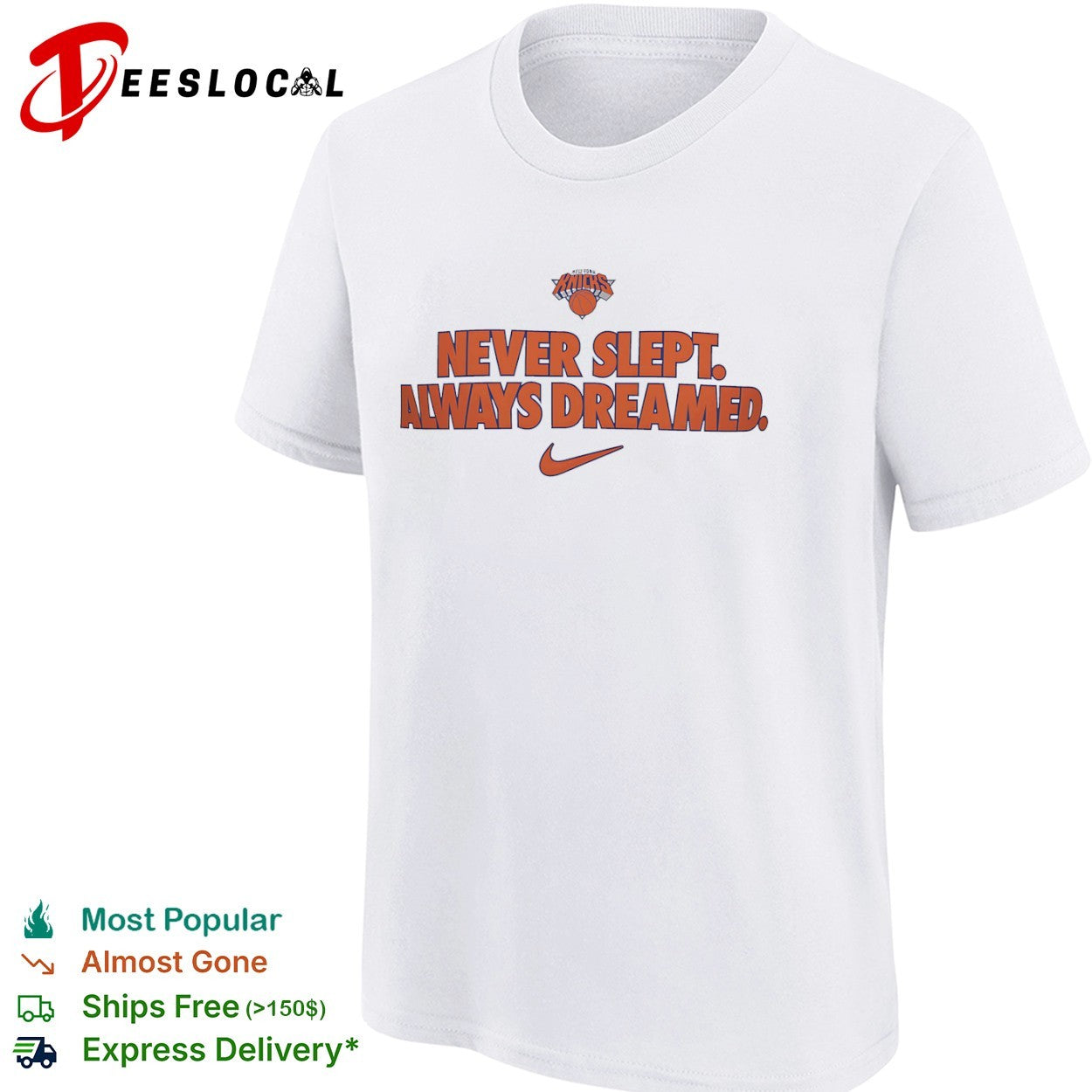 New York Knicks Never Slept Always Dreamed shirt