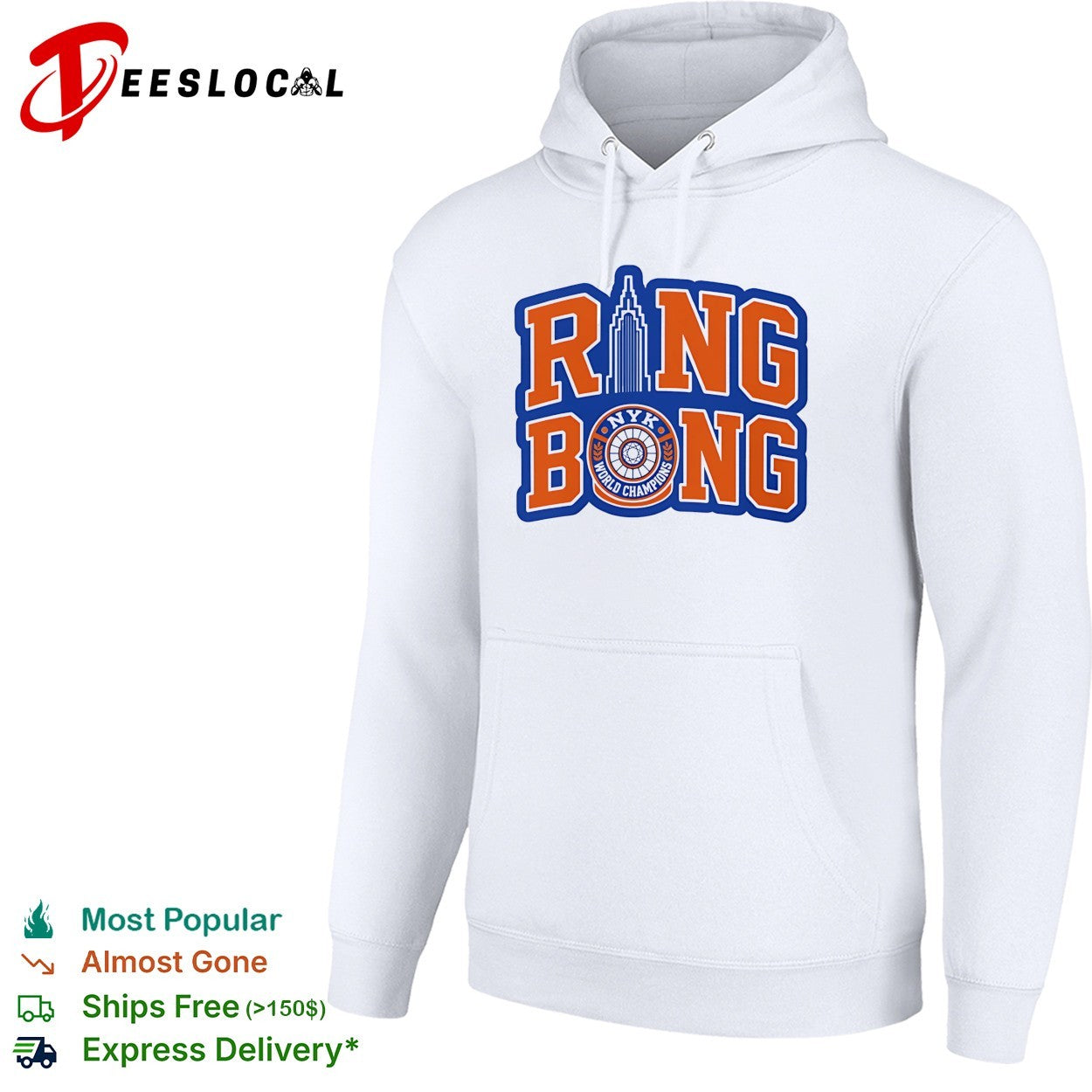 New York Knicks Ring Bong World Champions Empire State Building ring logo shirt